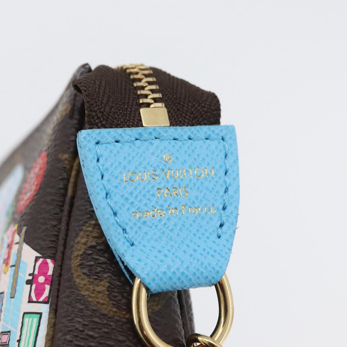 LOUIS VUITTON Monogram Vivienne Mini Pochette Accessoires M81637 Auth 168069SM