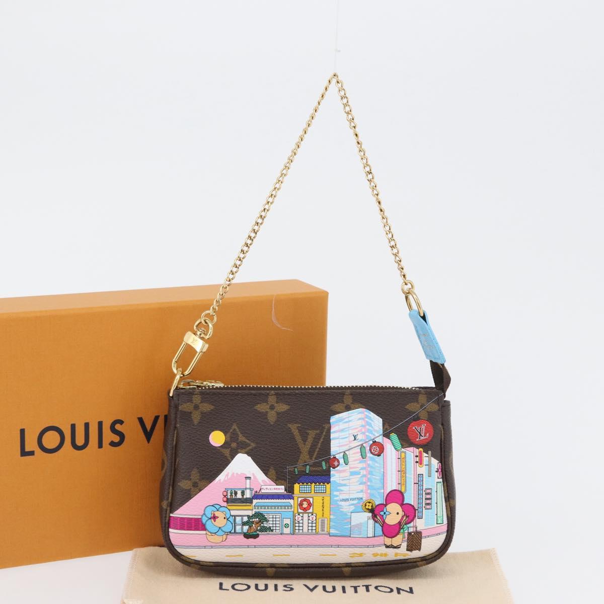 LOUIS VUITTON Monogram Vivienne Mini Pochette Accessoires M81637 Auth 168069SM