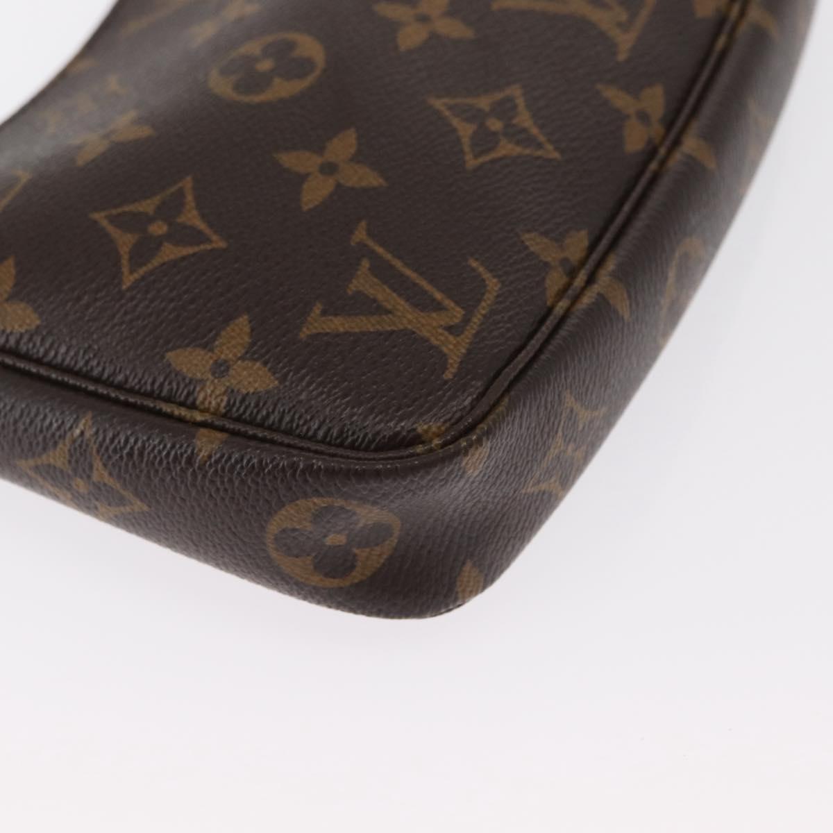 LOUIS VUITTON Monogram Pochette Accessoires Pouch M51980 LV Auth 168075