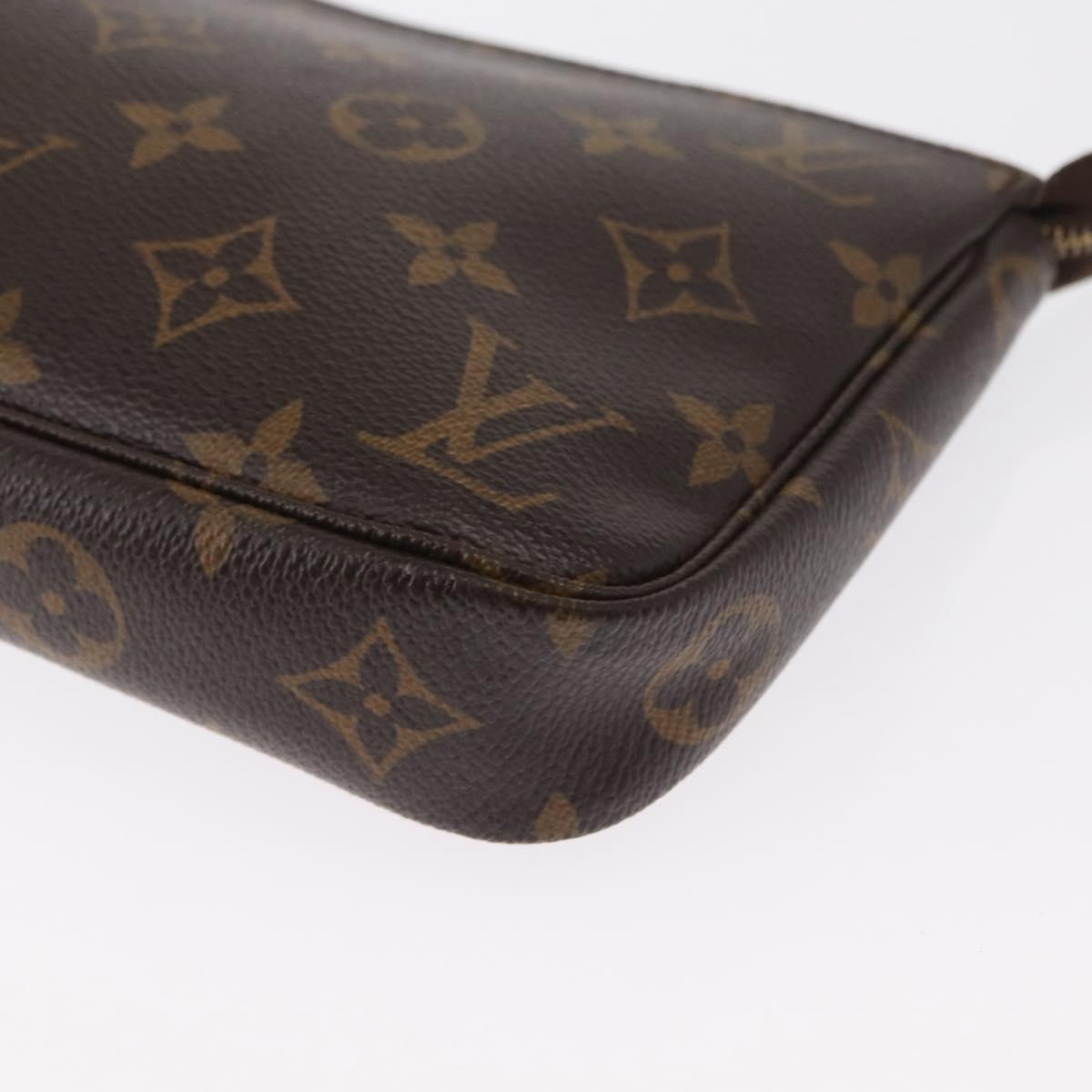 LOUIS VUITTON Monogram Pochette Accessoires Pouch M51980 LV Auth 168075