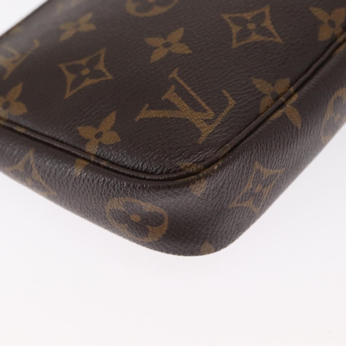 LOUIS VUITTON Monogram Pochette Accessoires Pouch M51980 LV Auth 168075