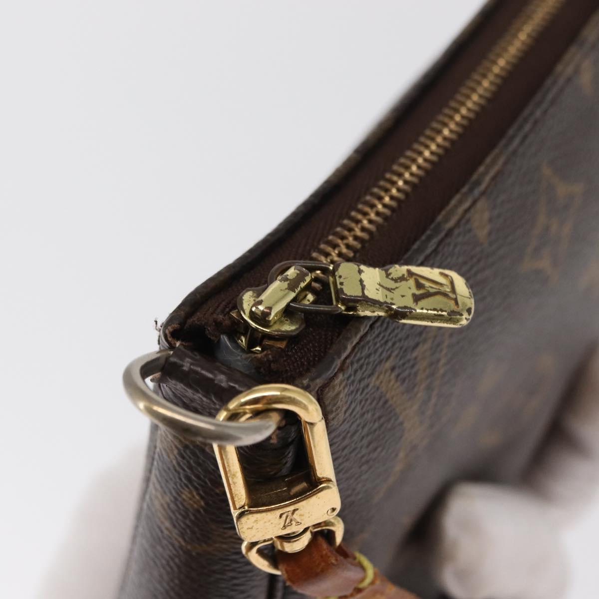 LOUIS VUITTON Monogram Pochette Accessoires Pouch M51980 LV Auth 168075
