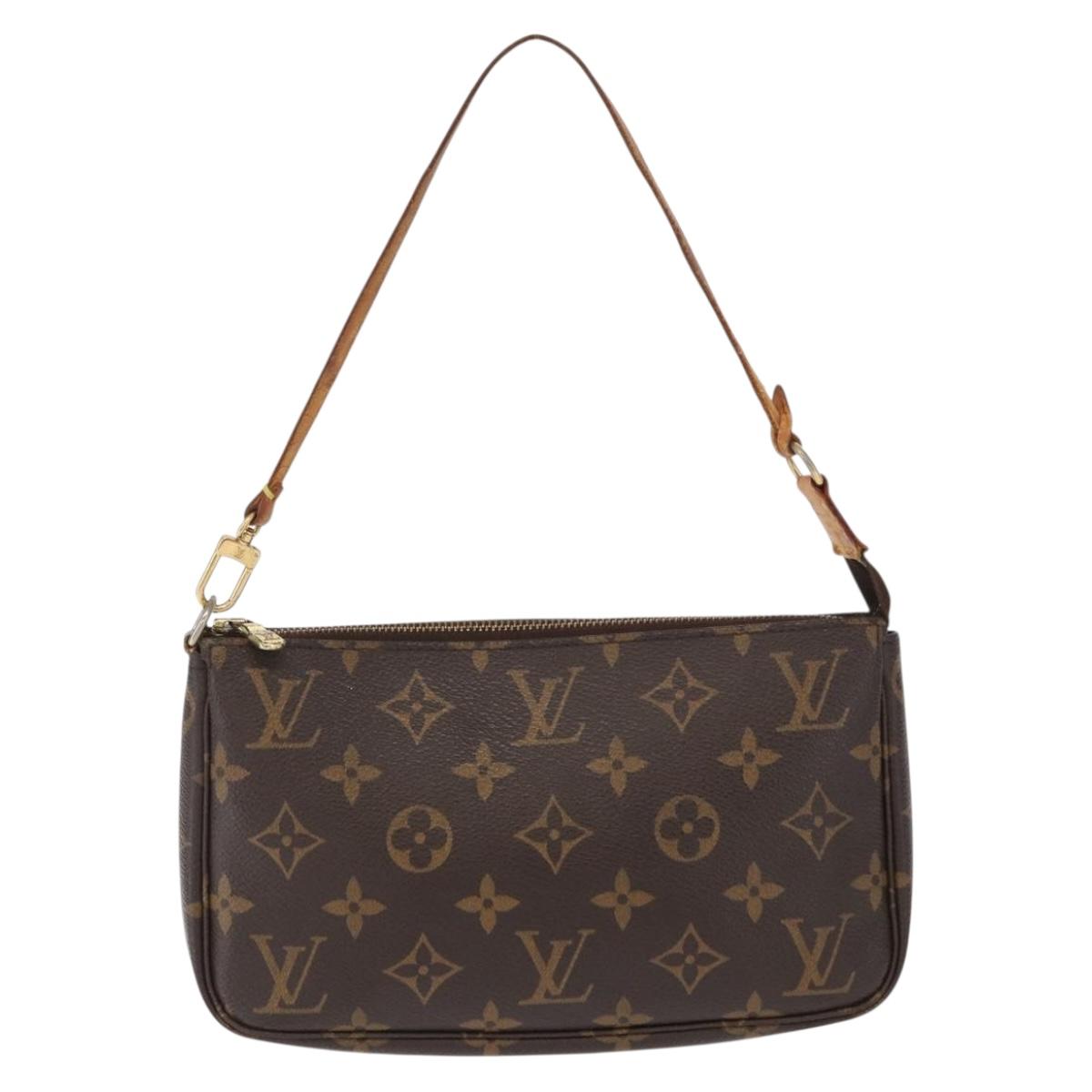LOUIS VUITTON Monogram Pochette Accessoires Pouch M51980 LV Auth 168075