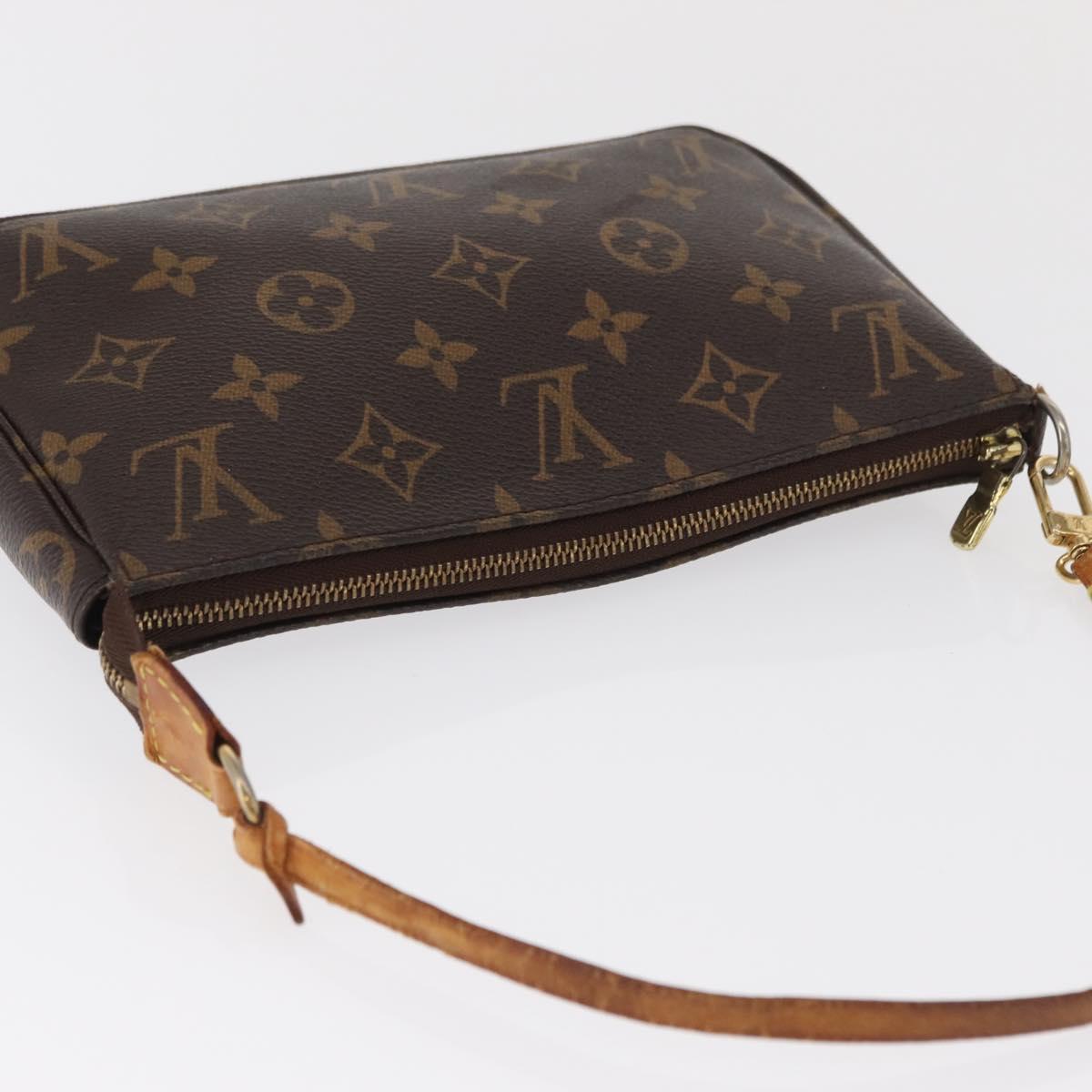 LOUIS VUITTON Monogram Pochette Accessoires Pouch M51980 LV Auth 168075