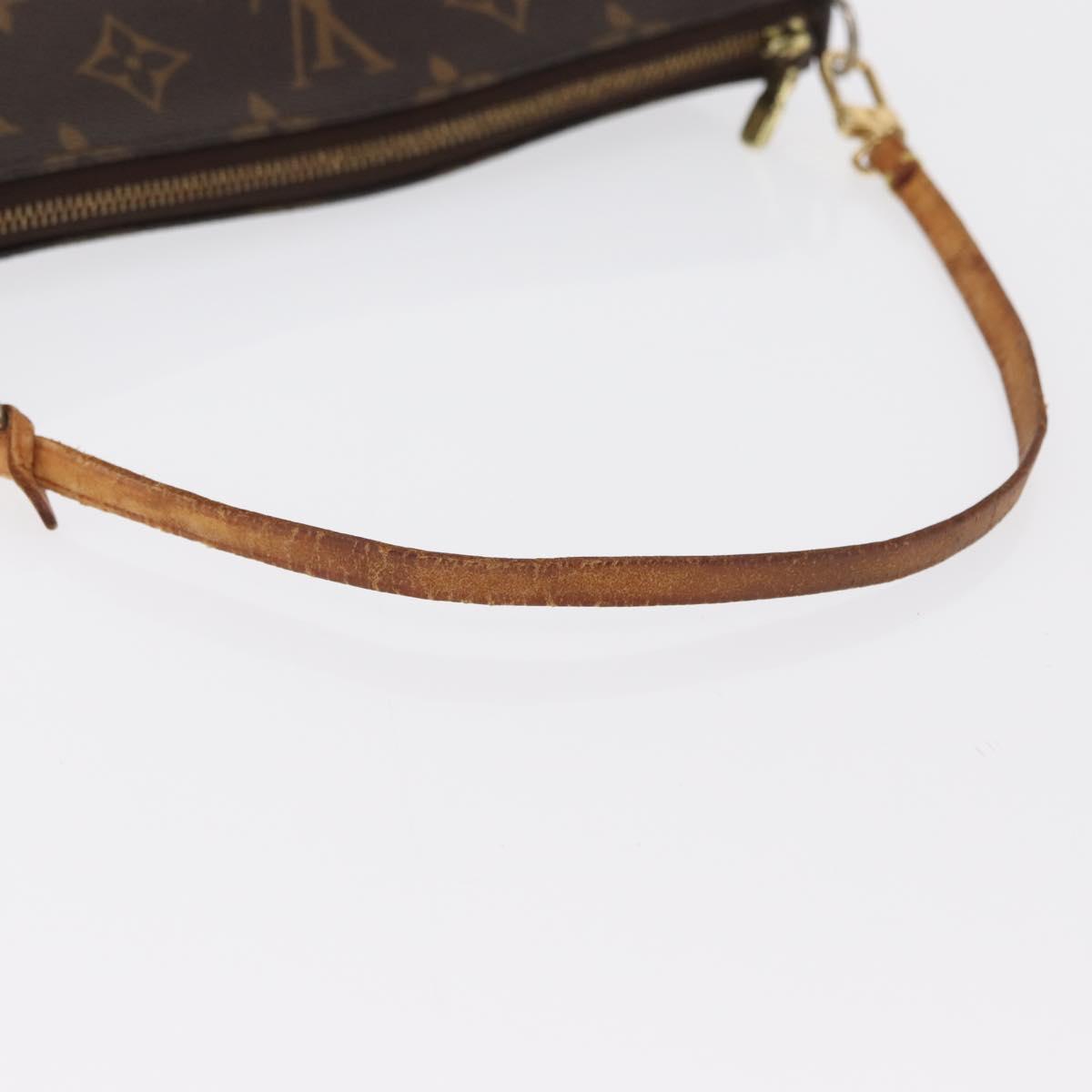 LOUIS VUITTON Monogram Pochette Accessoires Pouch M51980 LV Auth 168075