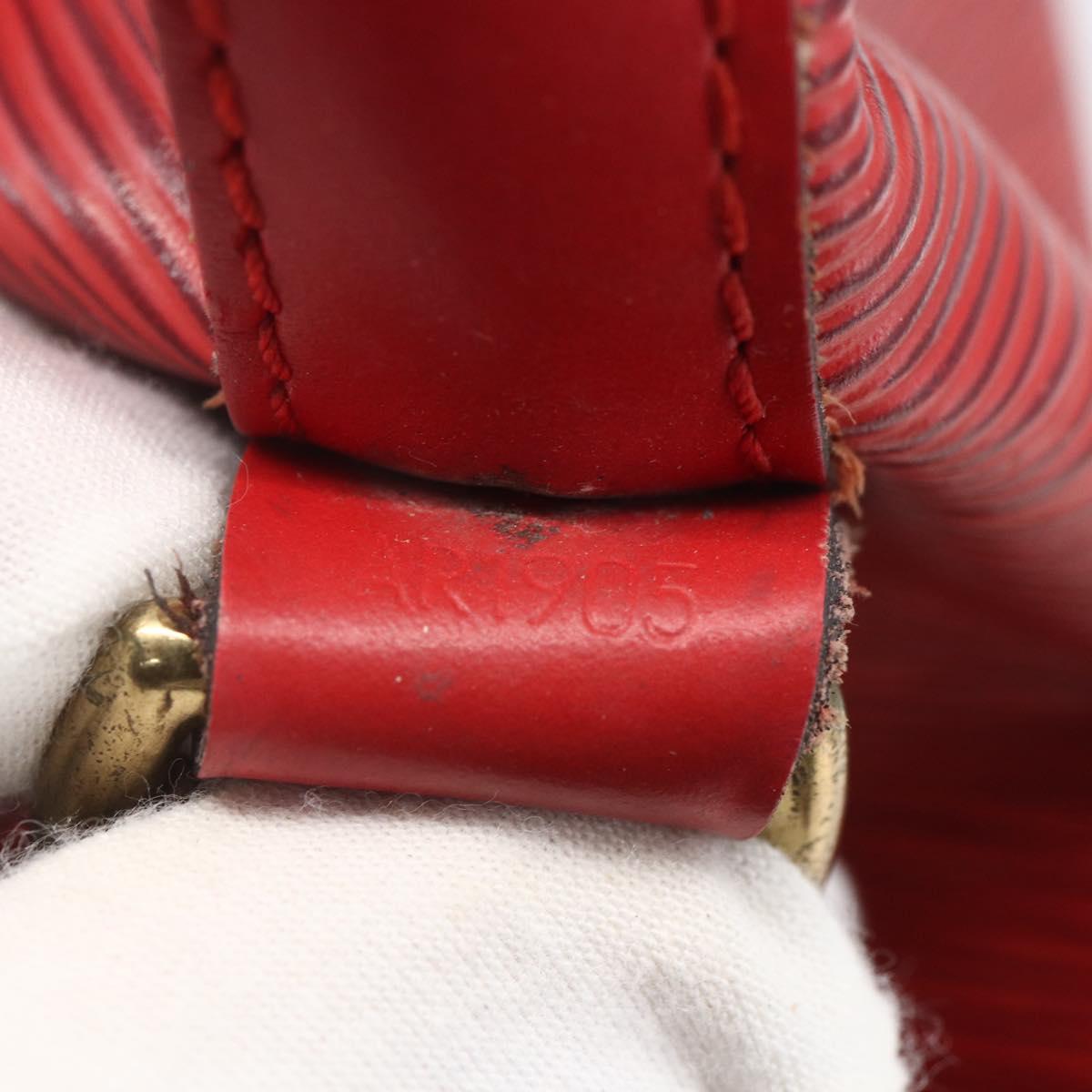 LOUIS VUITTON Epi Petit Noe Shoulder Bag Red M44107 LV Auth 168076