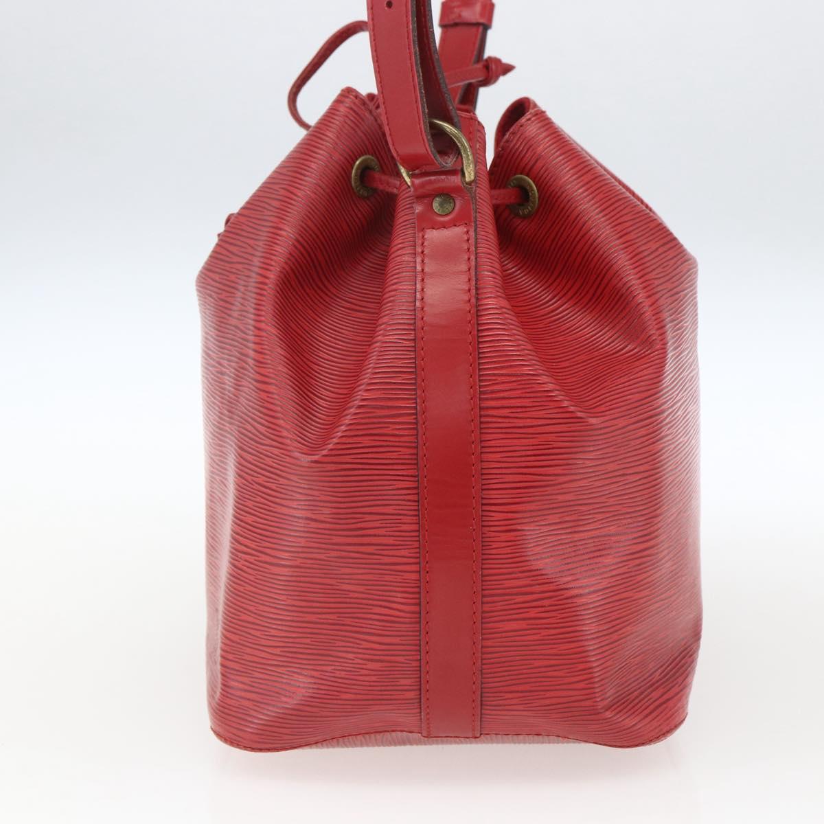 LOUIS VUITTON Epi Petit Noe Shoulder Bag Red M44107 LV Auth 168076
