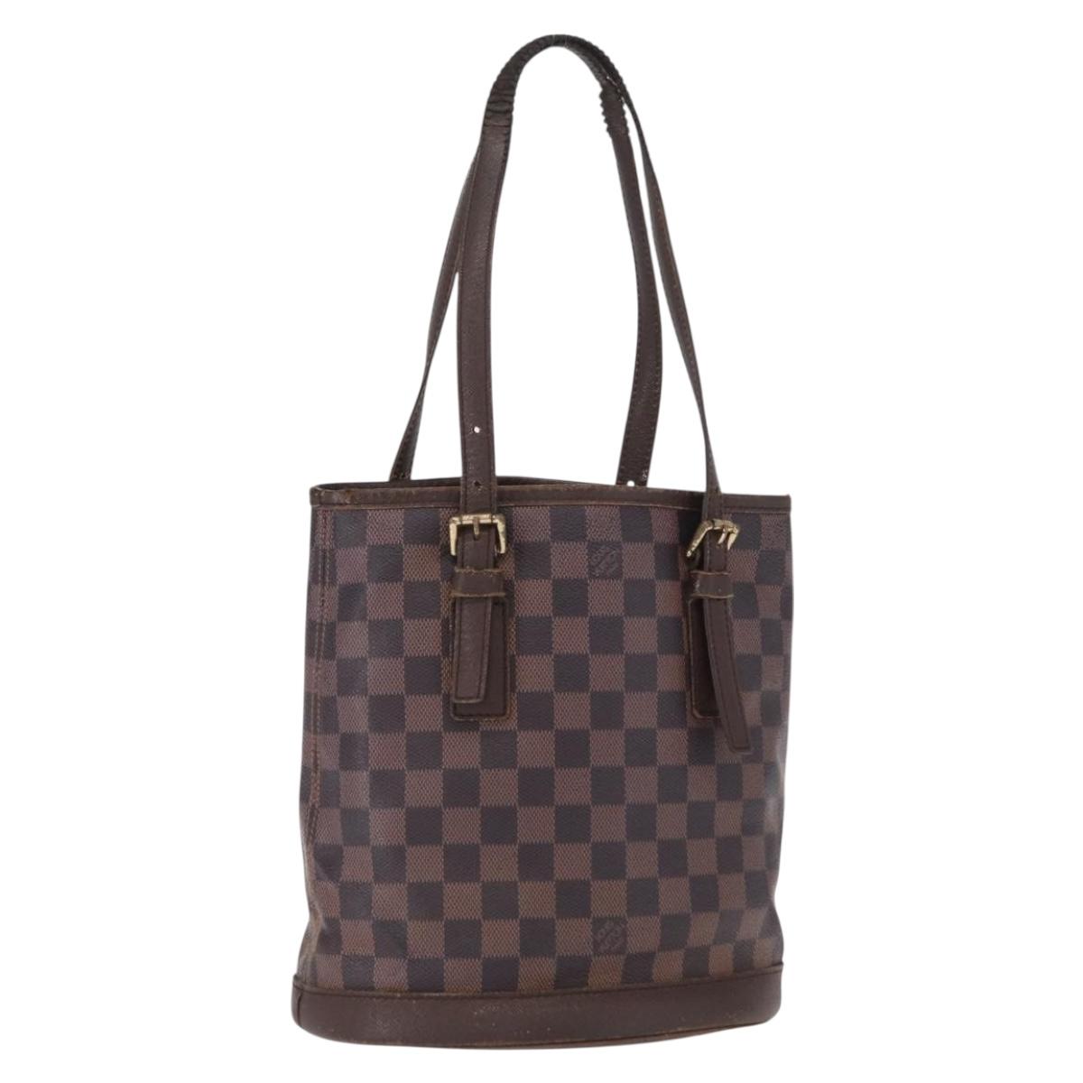 LOUIS VUITTON Damier Ebene Marais Shoulder Bag N42240 LV Auth 168079