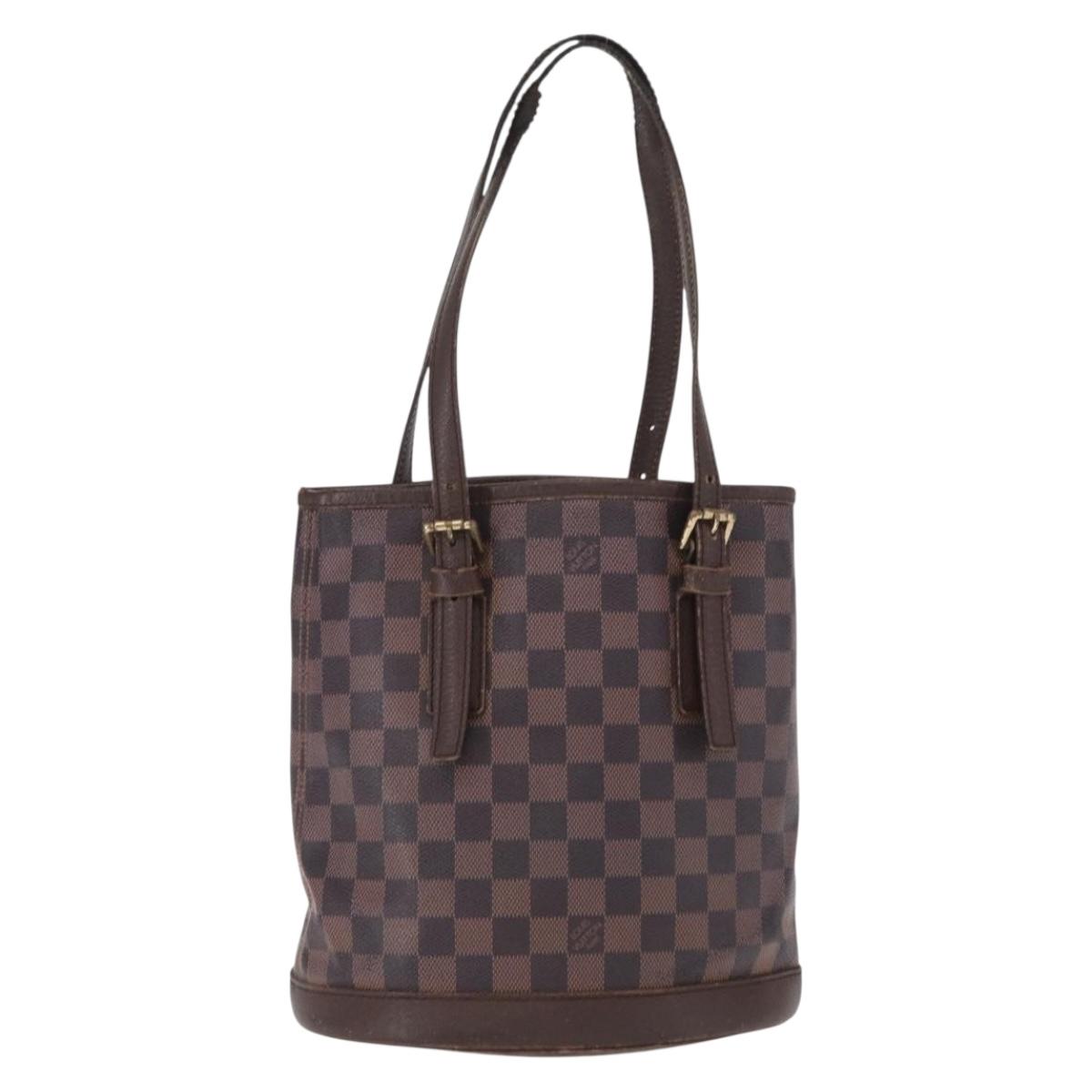 LOUIS VUITTON Damier Ebene Marais Shoulder Bag N42240 LV Auth 168079