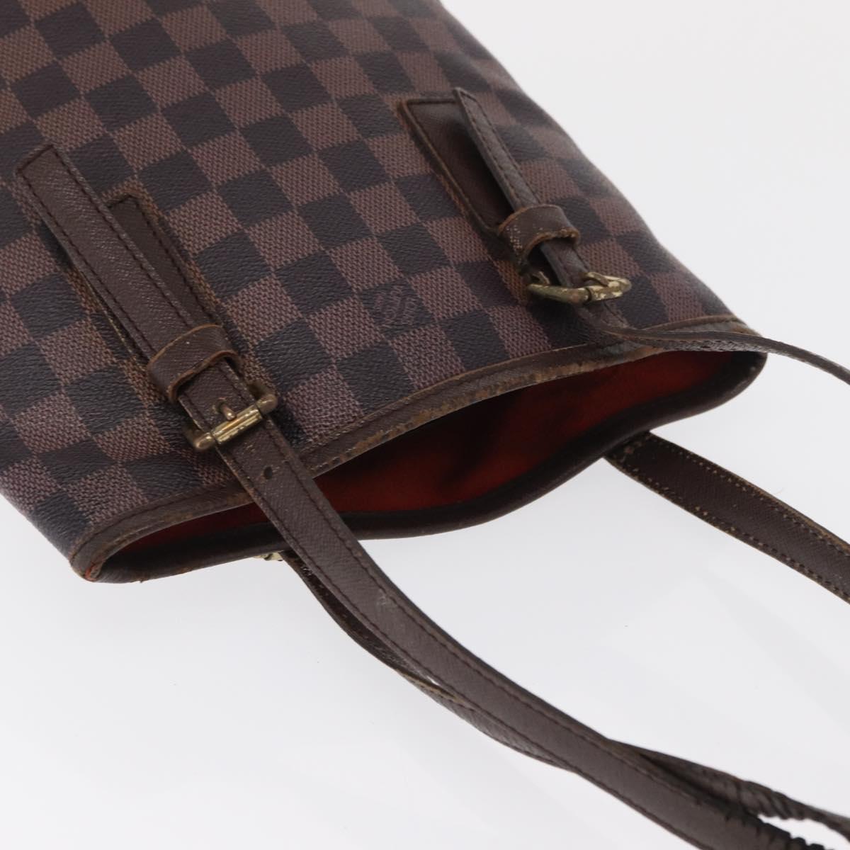 LOUIS VUITTON Damier Ebene Marais Shoulder Bag N42240 LV Auth 168079