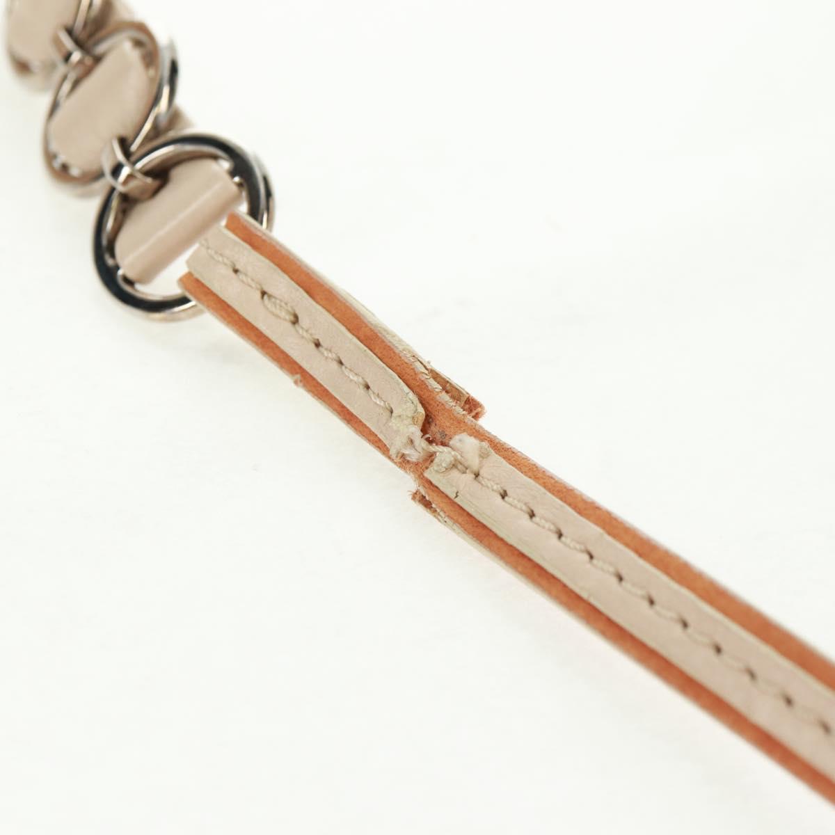 Christian Dior Trotter Canvas Romantic Bag PVC Beige Silver Auth 168086V