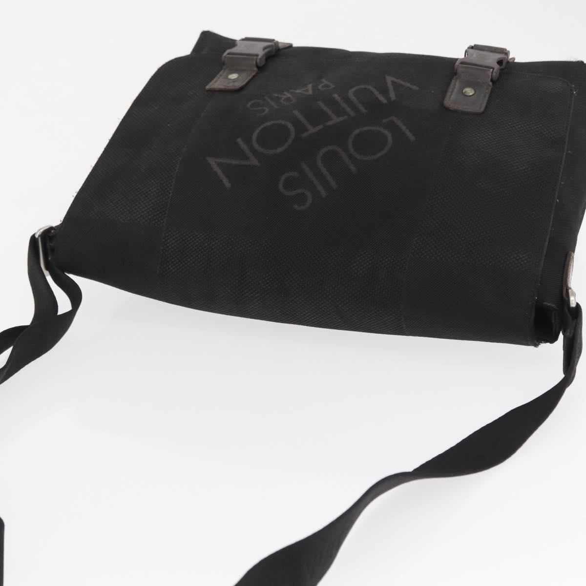 LOUIS VUITTON Damier Geant Roux Shoulder Bag Black M93079 LV Auth 168094
