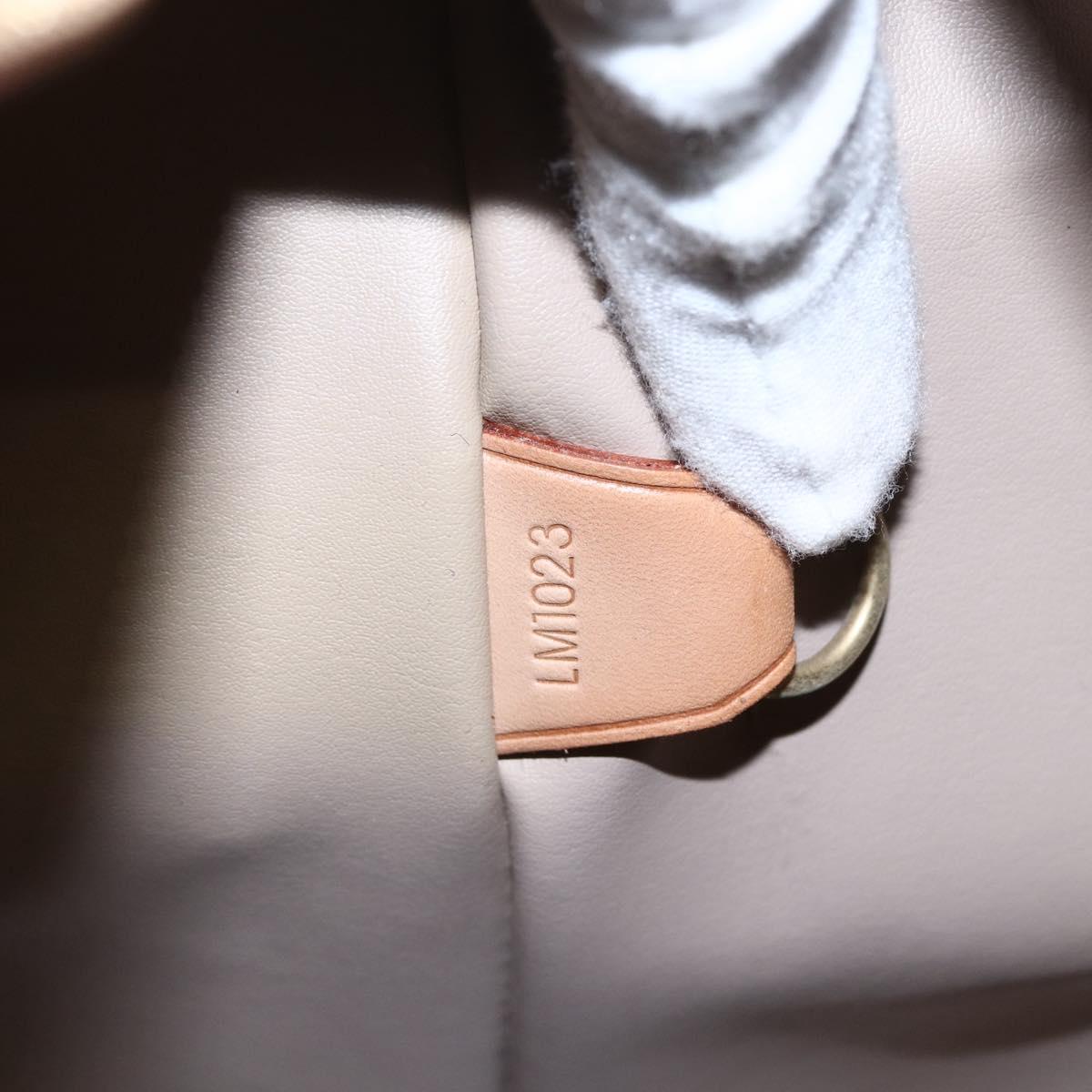 LOUIS VUITTON Monogram Vernis Houston Hand Bag Beige M91004 LV Auth 168098