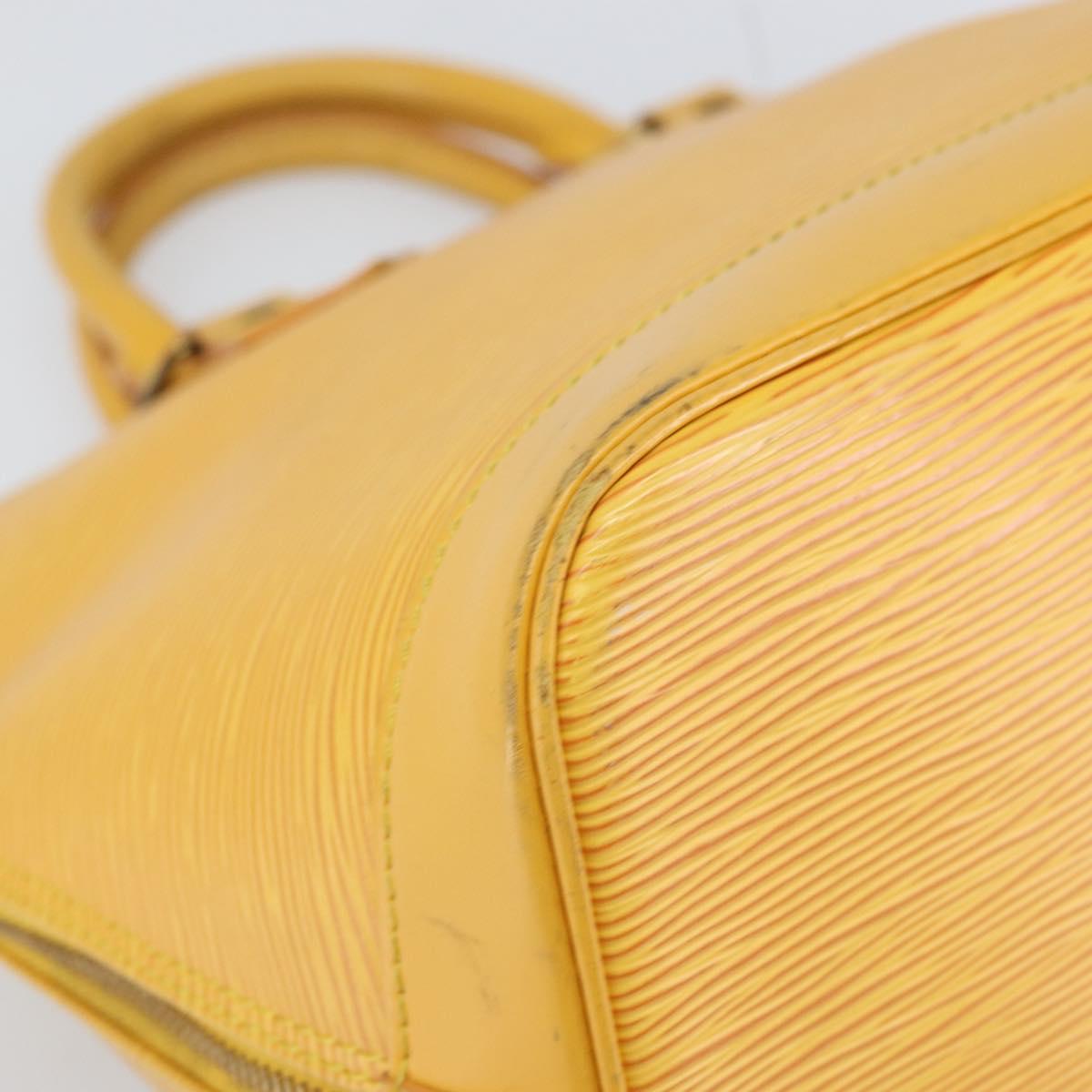 LOUIS VUITTON Epi Alma Hand Bag Yellow M52149 LV Auth 168111