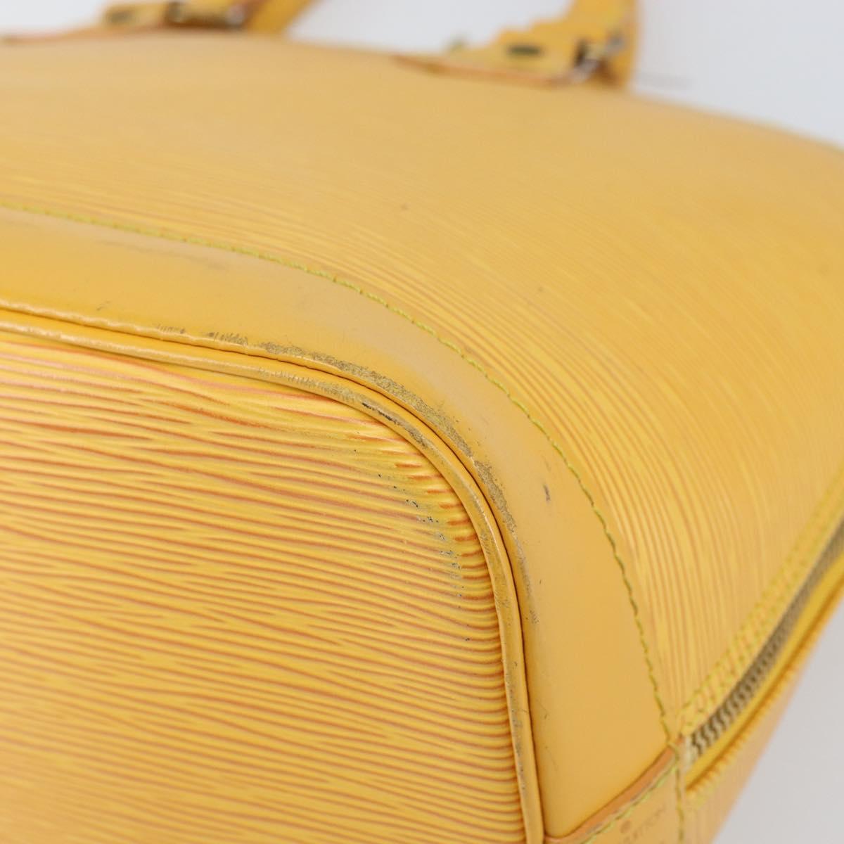LOUIS VUITTON Epi Alma Hand Bag Yellow M52149 LV Auth 168111