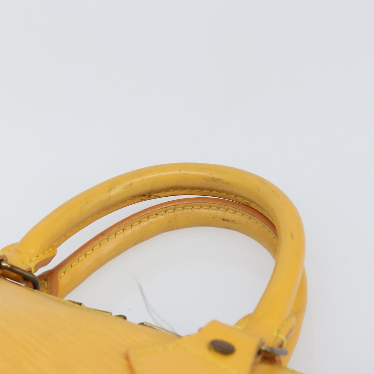 LOUIS VUITTON Epi Alma Hand Bag Yellow M52149 LV Auth 168111