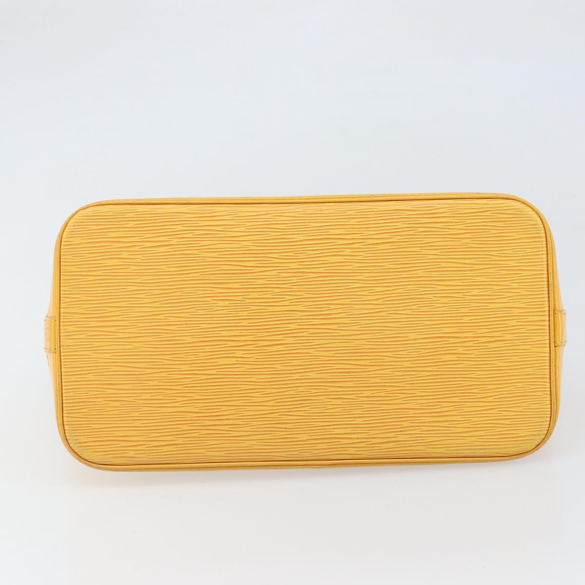 LOUIS VUITTON Epi Alma Hand Bag Yellow M52149 LV Auth 168111