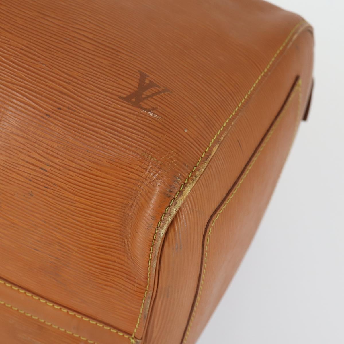 LOUIS VUITTON Epi Keepall 50 Boston Bag Brown M42968 LV Auth 168114