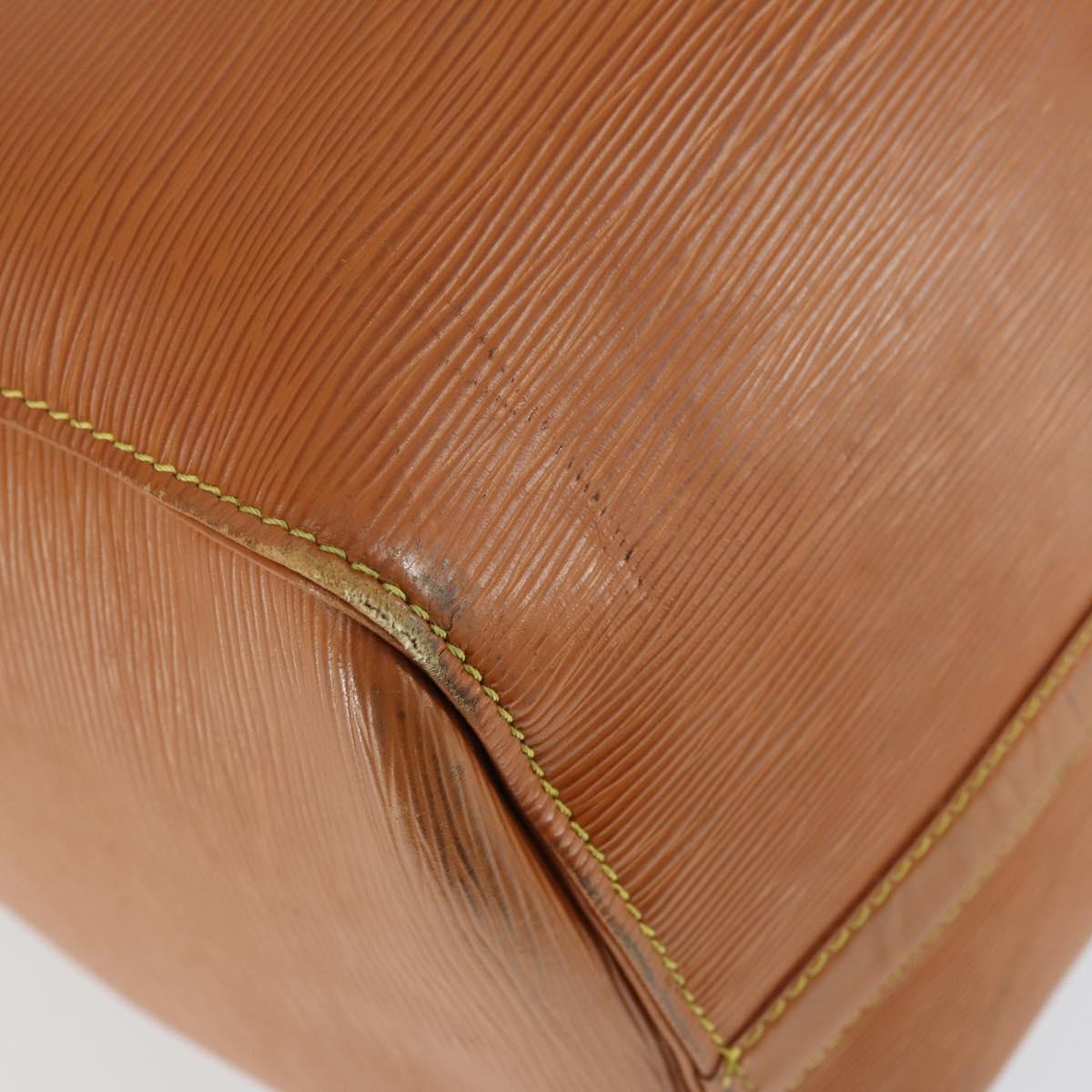 LOUIS VUITTON Epi Keepall 50 Boston Bag Brown M42968 LV Auth 168114