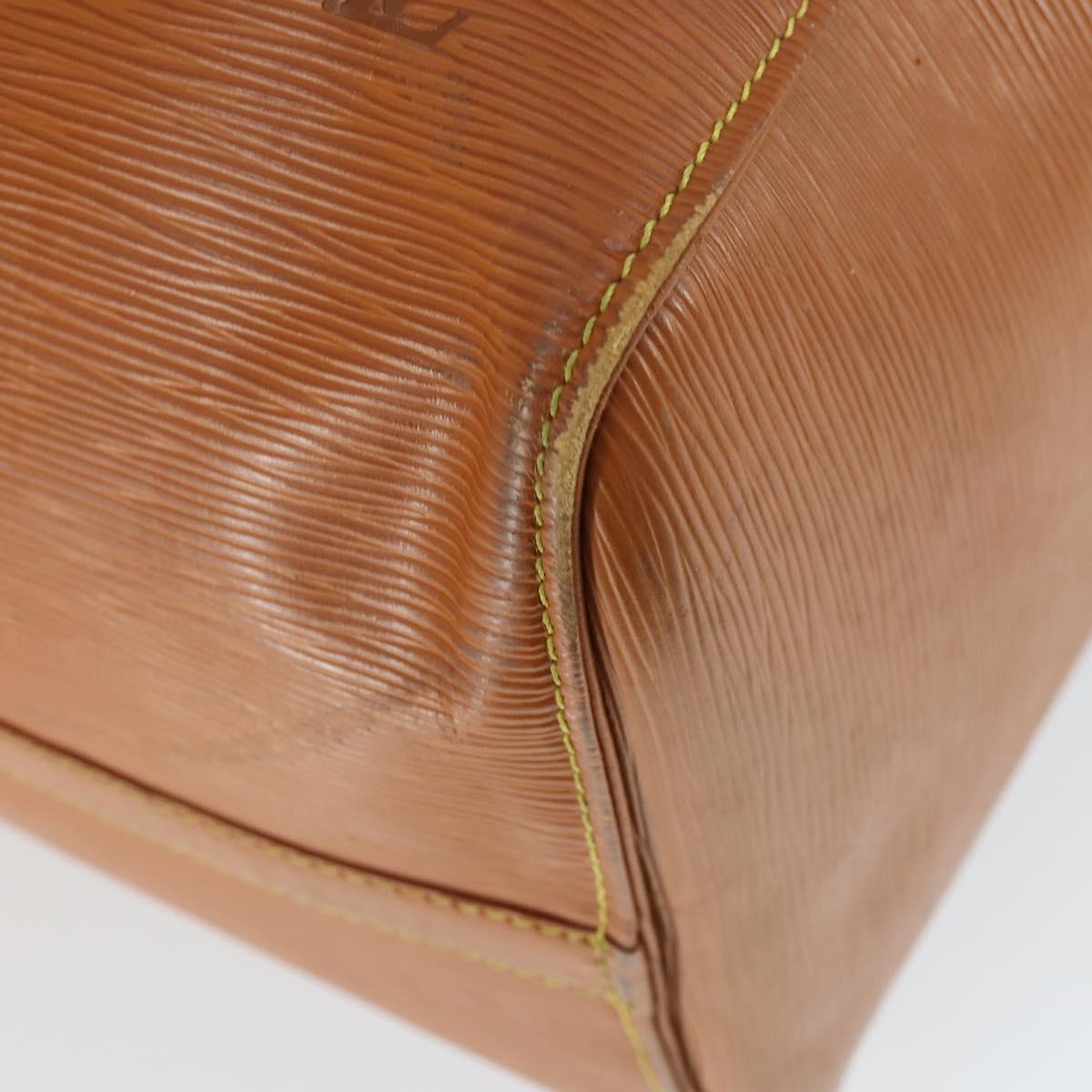 LOUIS VUITTON Epi Keepall 50 Boston Bag Brown M42968 LV Auth 168114