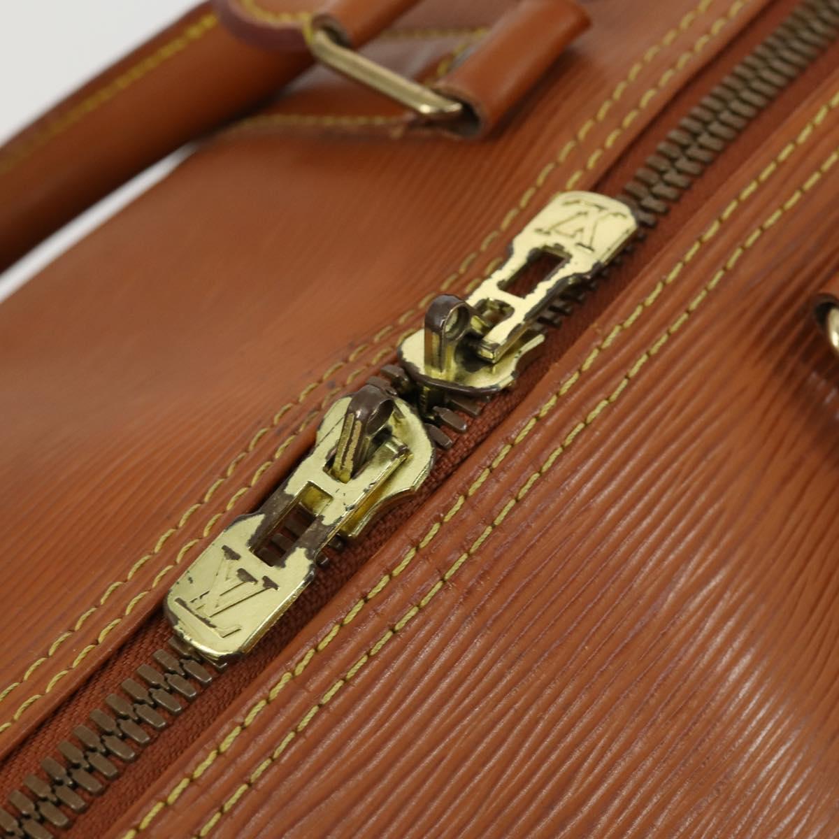 LOUIS VUITTON Epi Keepall 50 Boston Bag Brown M42968 LV Auth 168114