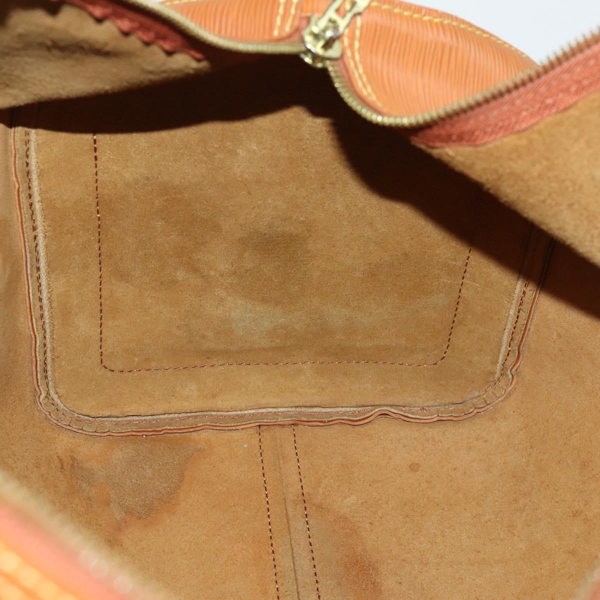 LOUIS VUITTON Epi Keepall 50 Boston Bag Brown M42968 LV Auth 168114