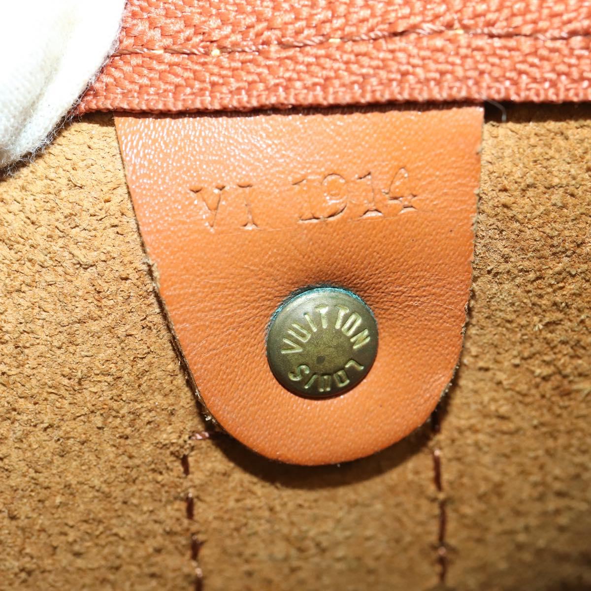 LOUIS VUITTON Epi Keepall 50 Boston Bag Brown M42968 LV Auth 168114