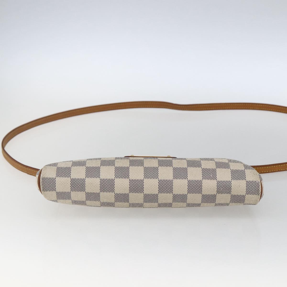 LOUIS VUITTON Damier Azur Eva Shoulder Bag 2way N55214 LV Auth 168124