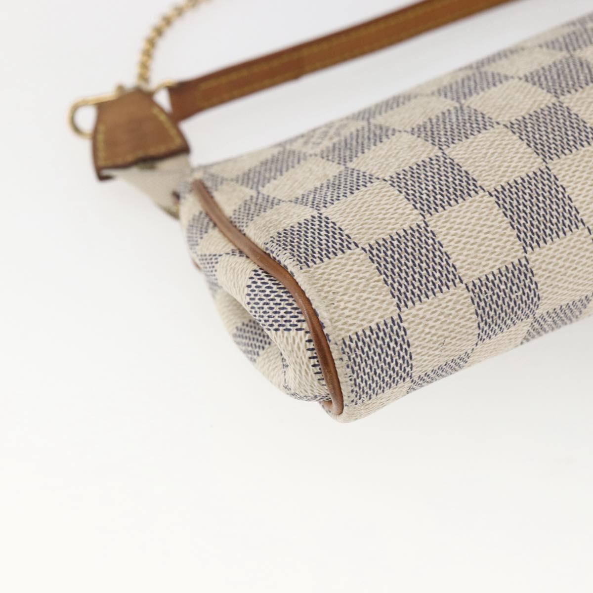 LOUIS VUITTON Damier Azur Eva Shoulder Bag 2way N55214 LV Auth 168124