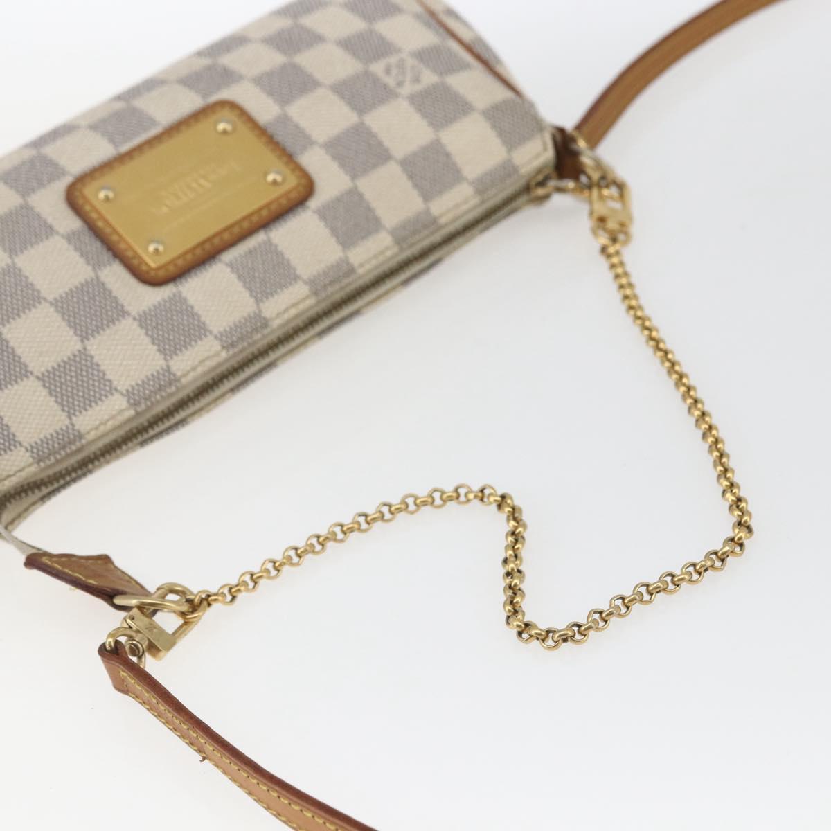 LOUIS VUITTON Damier Azur Eva Shoulder Bag 2way N55214 LV Auth 168124