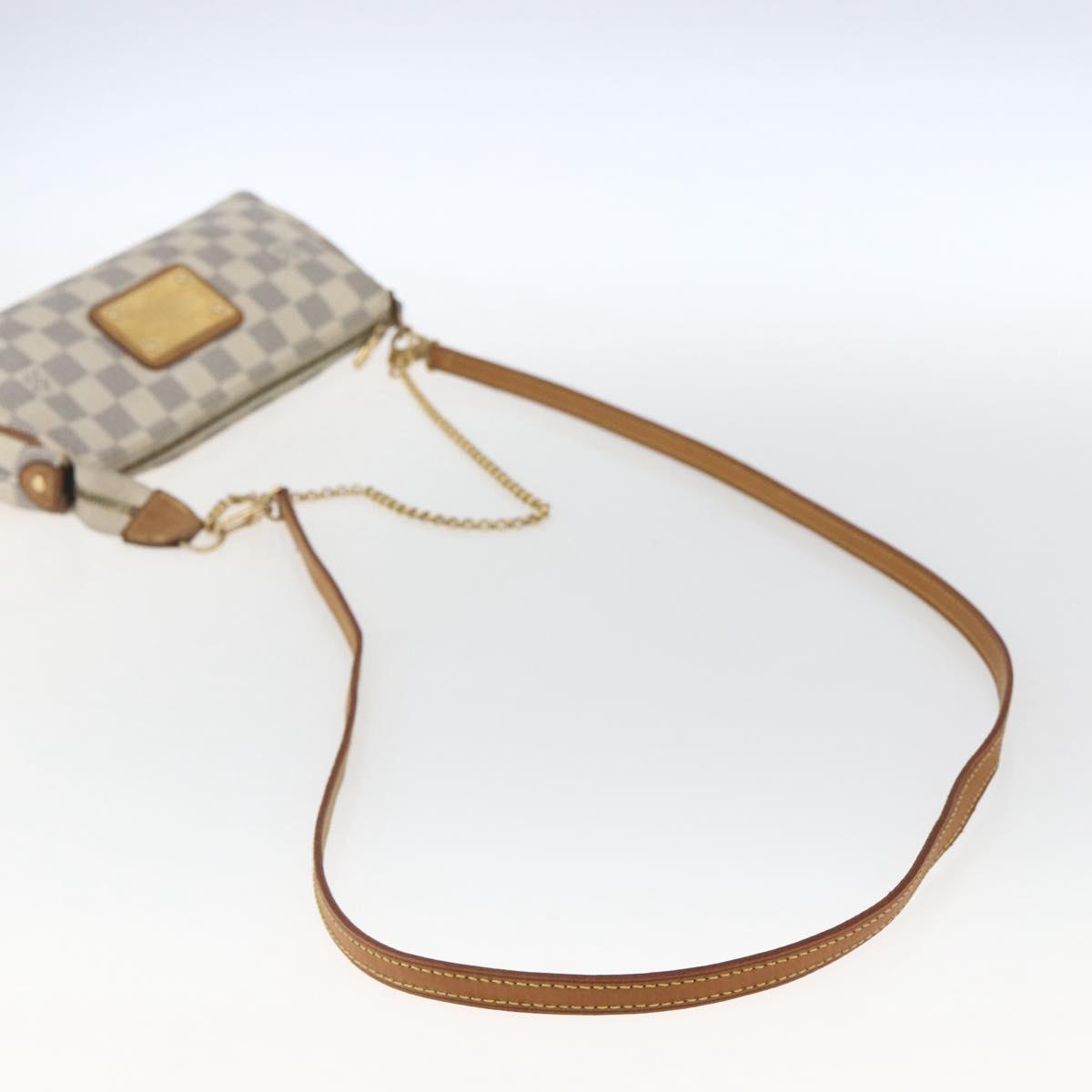 LOUIS VUITTON Damier Azur Eva Shoulder Bag 2way N55214 LV Auth 168124