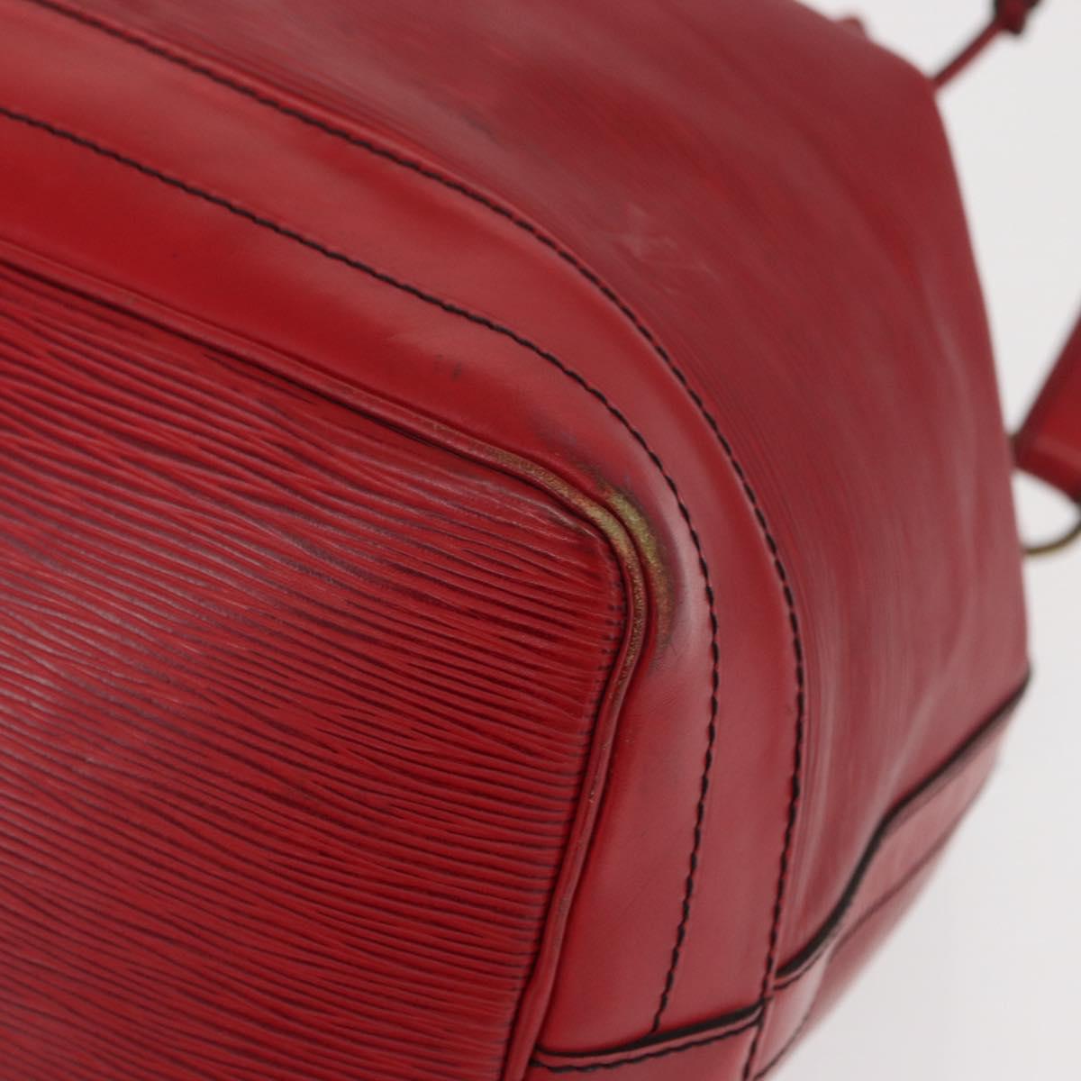 LOUIS VUITTON Epi Noe Shoulder Bag Red M44007 LV Auth 168128