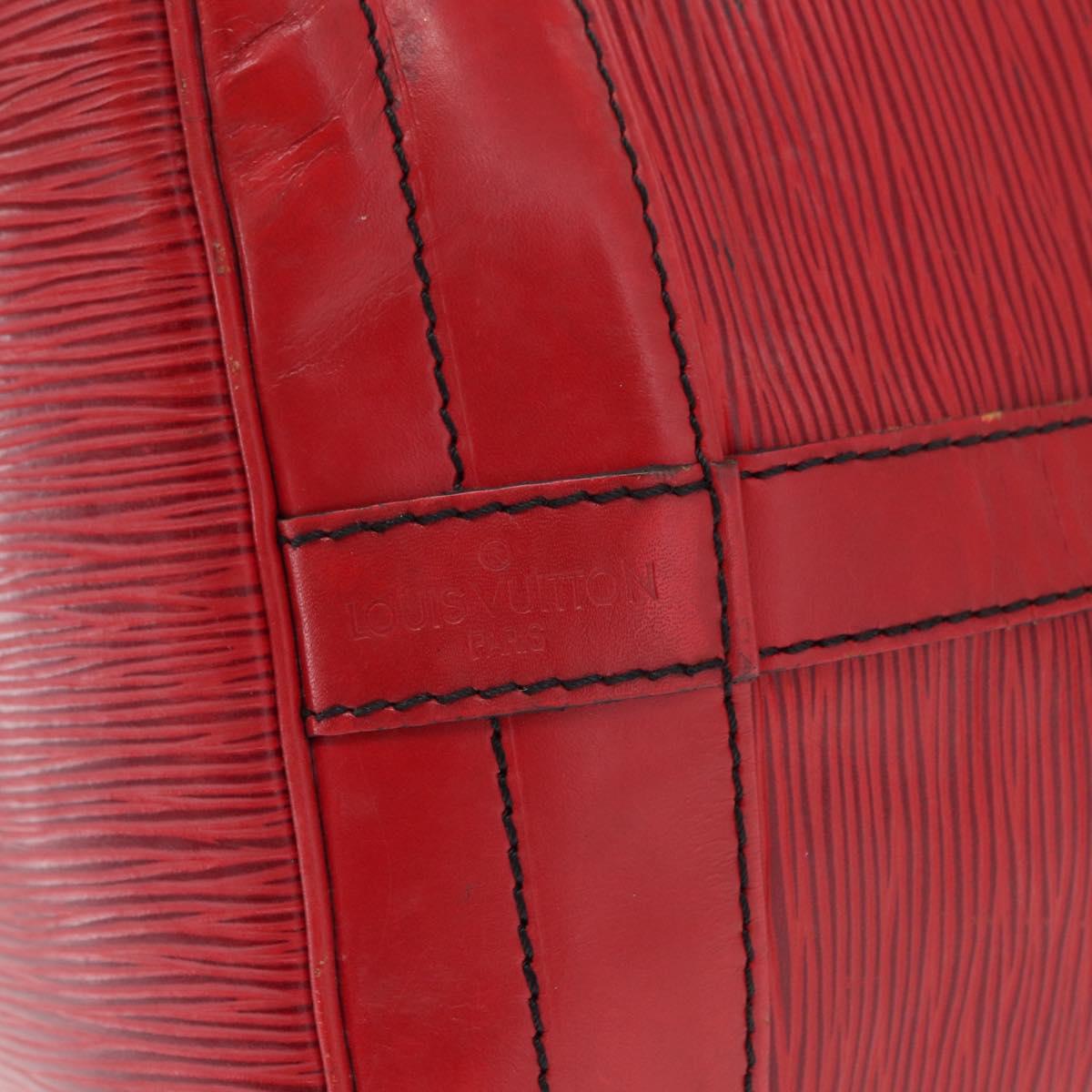 LOUIS VUITTON Epi Noe Shoulder Bag Red M44007 LV Auth 168128