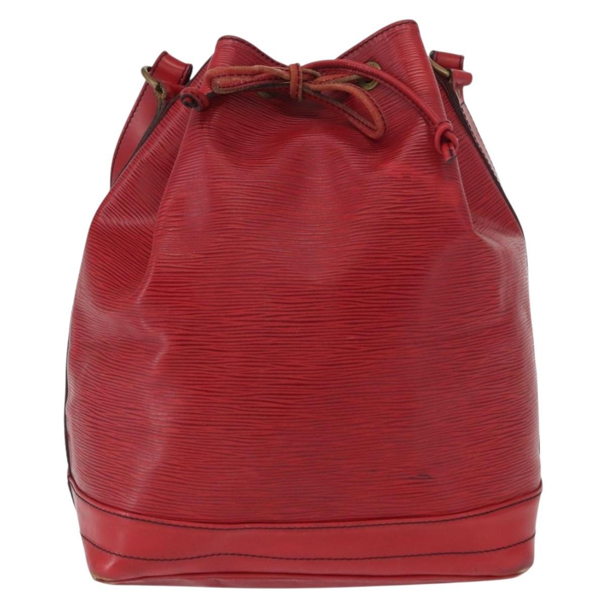 LOUIS VUITTON Epi Noe Shoulder Bag Red M44007 LV Auth 168128