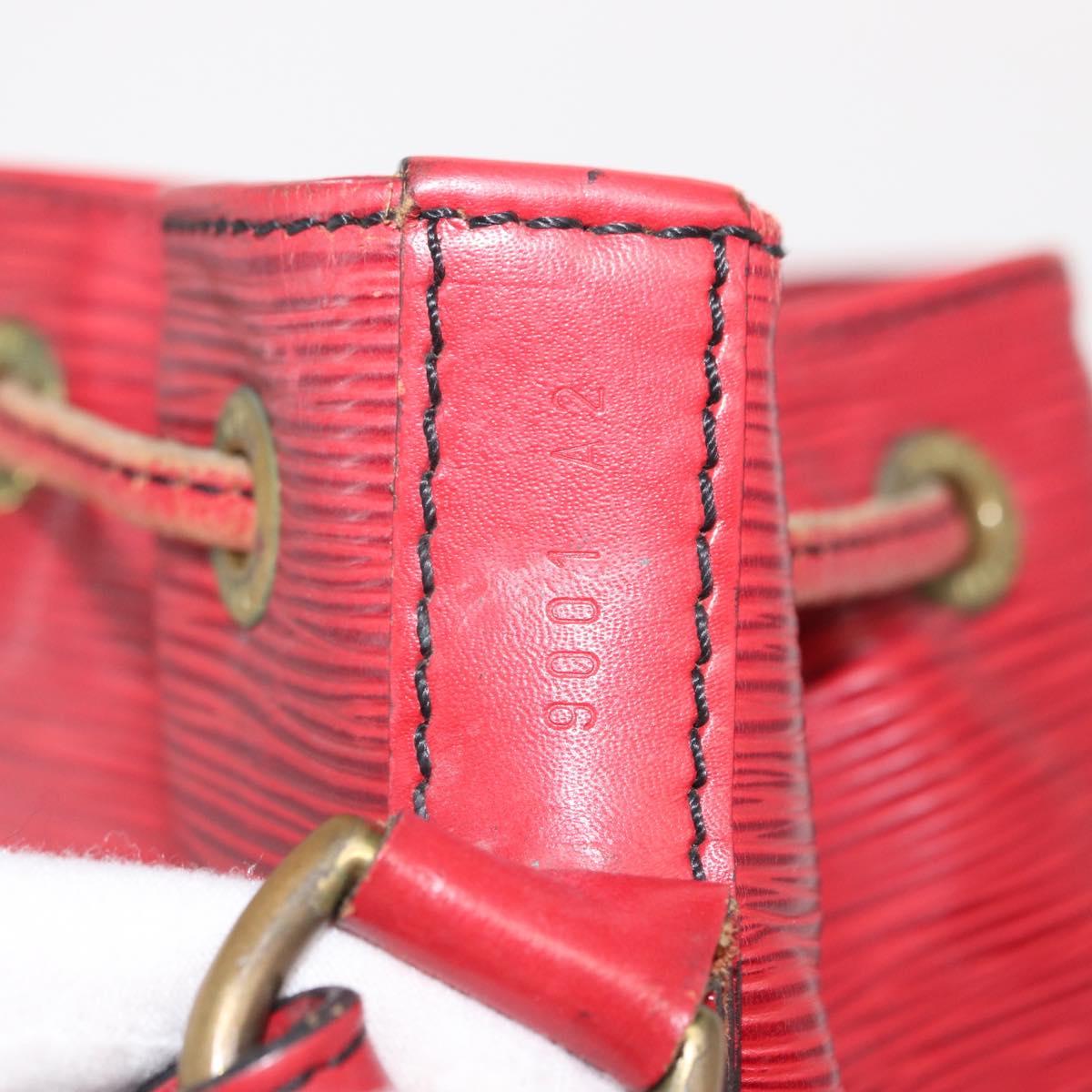 LOUIS VUITTON Epi Noe Shoulder Bag Red M44007 LV Auth 168128