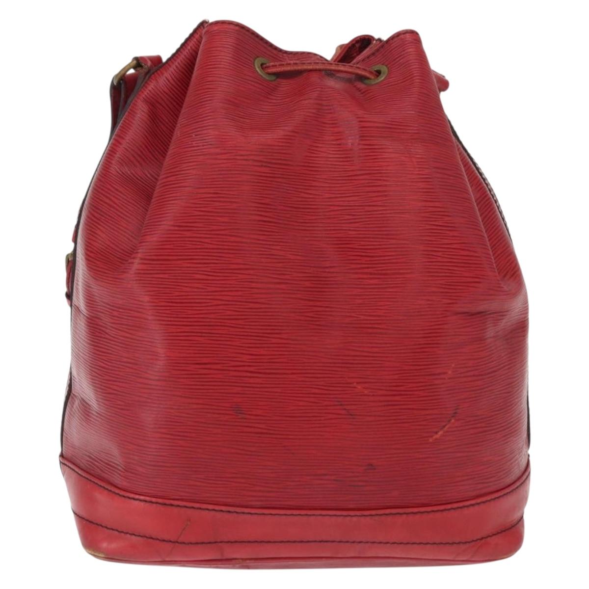LOUIS VUITTON Epi Noe Shoulder Bag Red M44007 LV Auth 168128