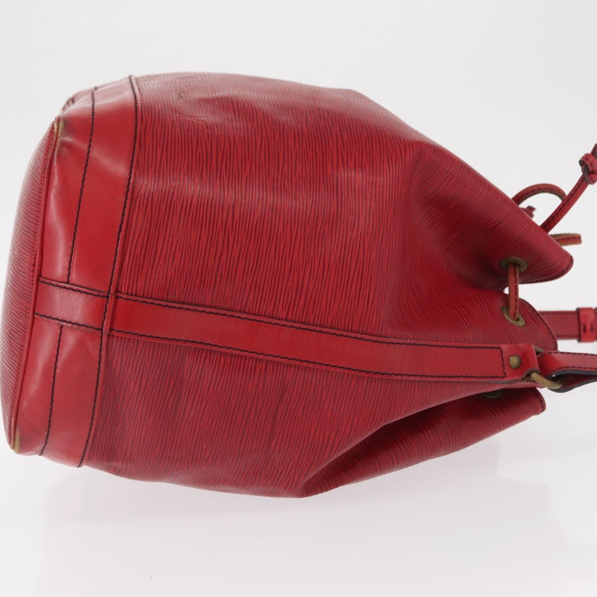 LOUIS VUITTON Epi Noe Shoulder Bag Red M44007 LV Auth 168128