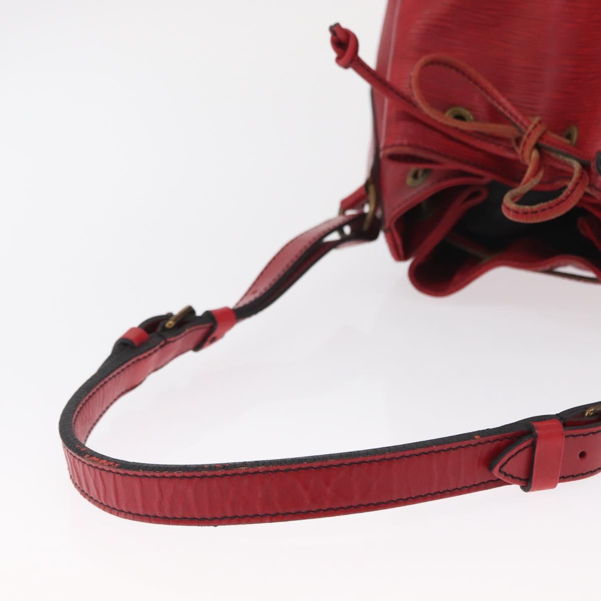 LOUIS VUITTON Epi Noe Shoulder Bag Red M44007 LV Auth 168128