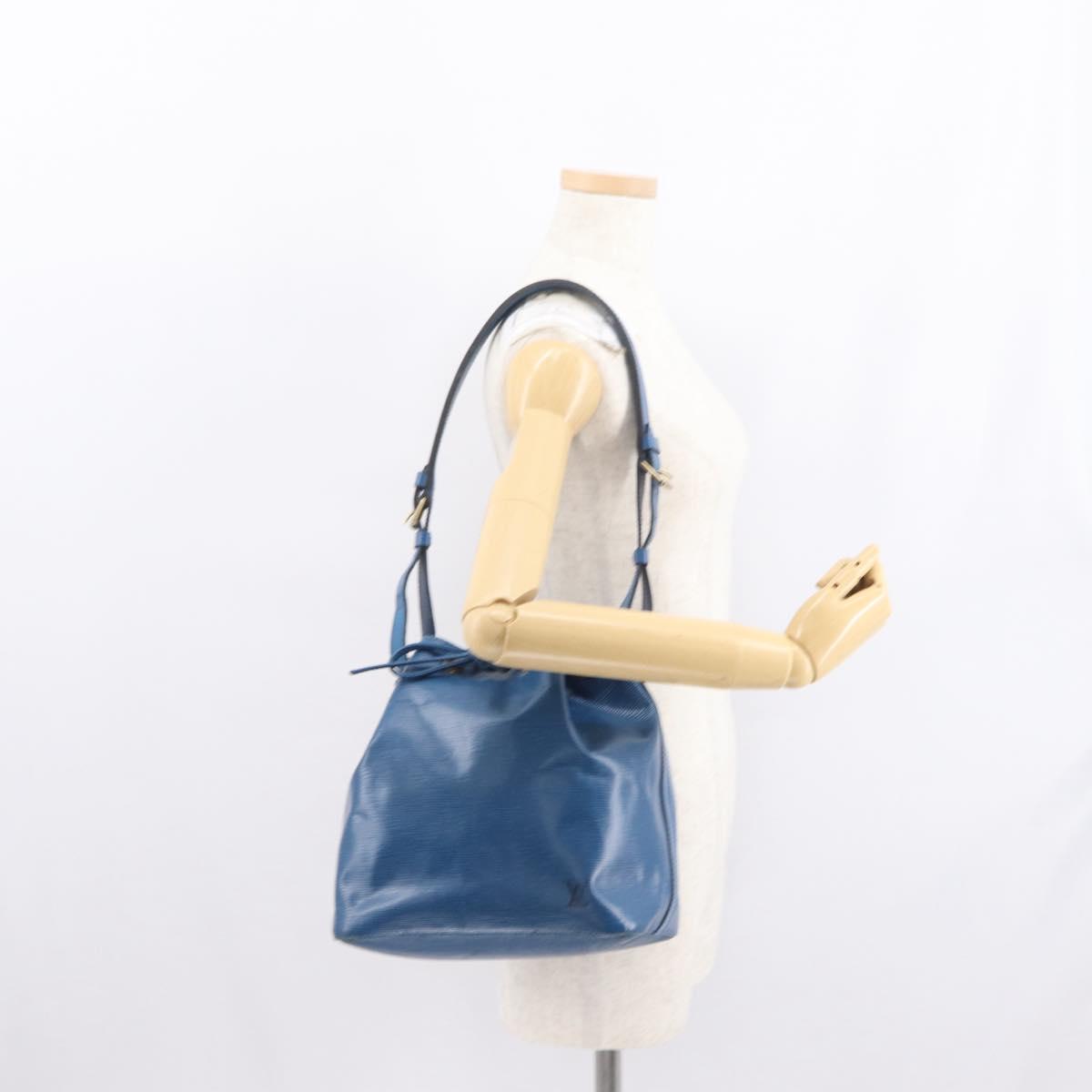 LOUIS VUITTON Epi Petit Noe Shoulder Bag Blue M44105 LV Auth 168129