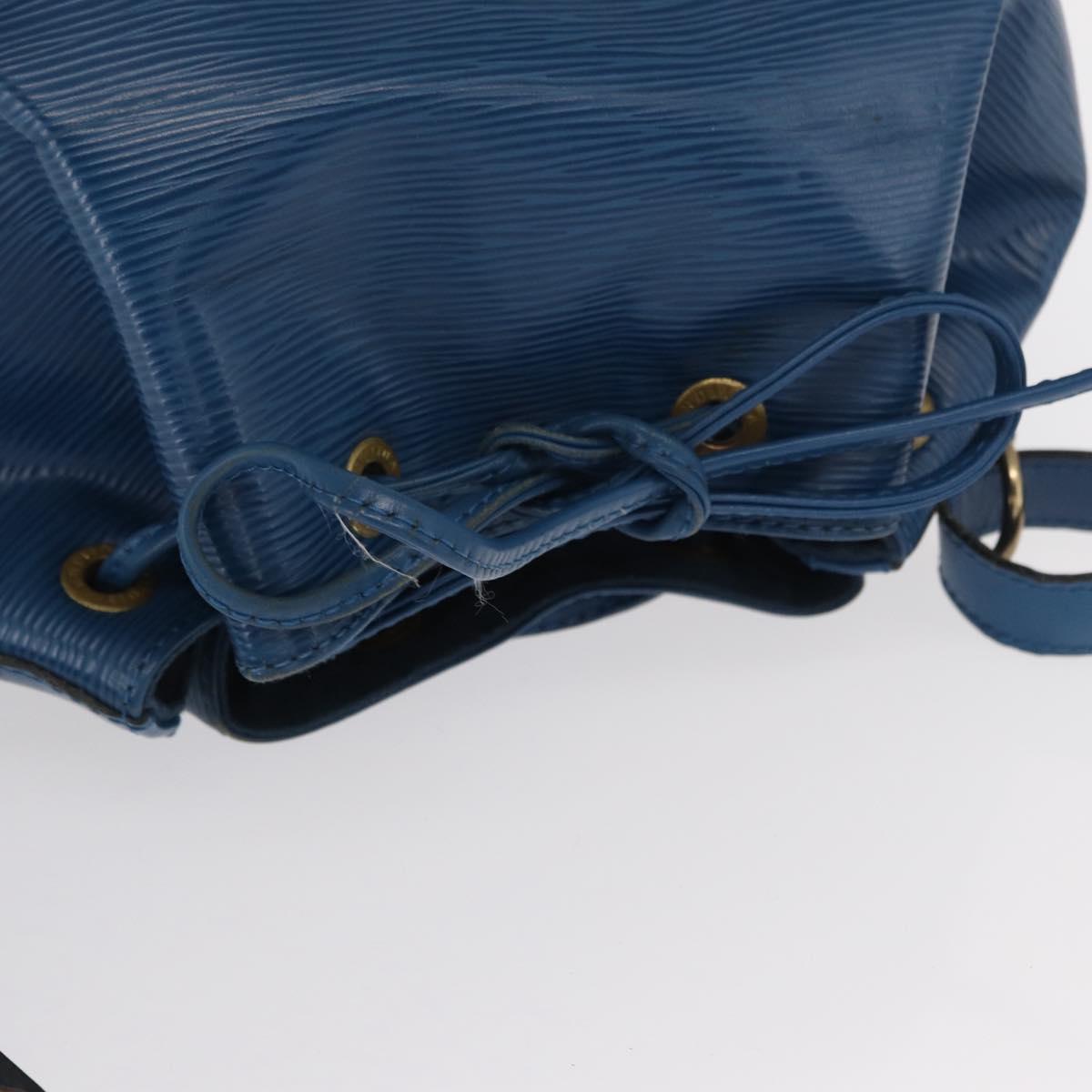 LOUIS VUITTON Epi Petit Noe Shoulder Bag Blue M44105 LV Auth 168129