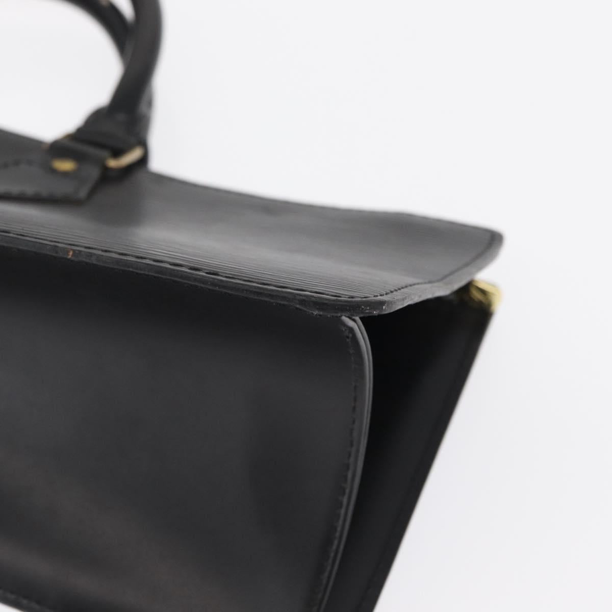 LOUIS VUITTON Epi Sac Triangle Hand Bag Black M52092 LV Auth 168130