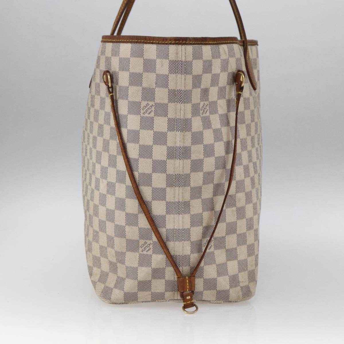 LOUIS VUITTON Damier Azur Neverfull GM Tote Bag N41360 LV Auth 168133