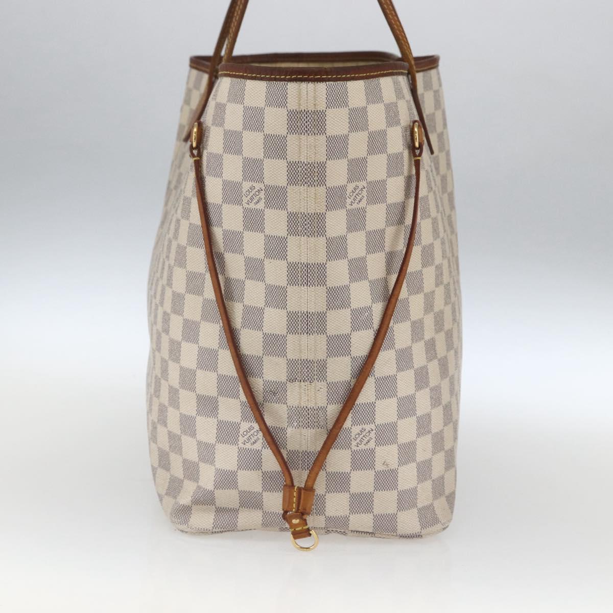 LOUIS VUITTON Damier Azur Neverfull GM Tote Bag N41360 LV Auth 168134
