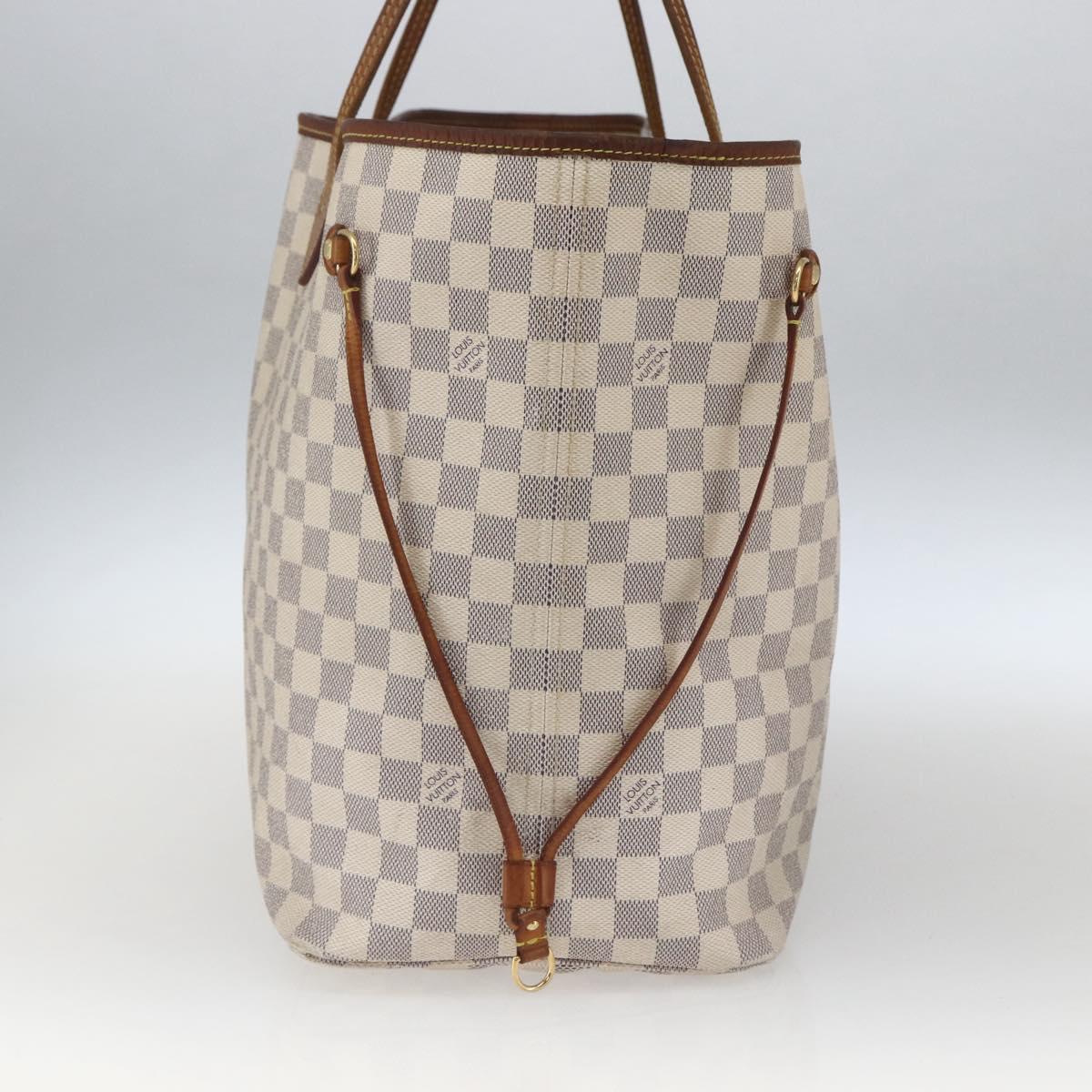 LOUIS VUITTON Damier Azur Neverfull GM Tote Bag N41360 LV Auth 168134