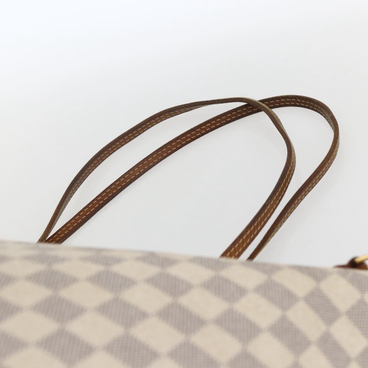 LOUIS VUITTON Damier Azur Neverfull GM Tote Bag N41360 LV Auth 168134