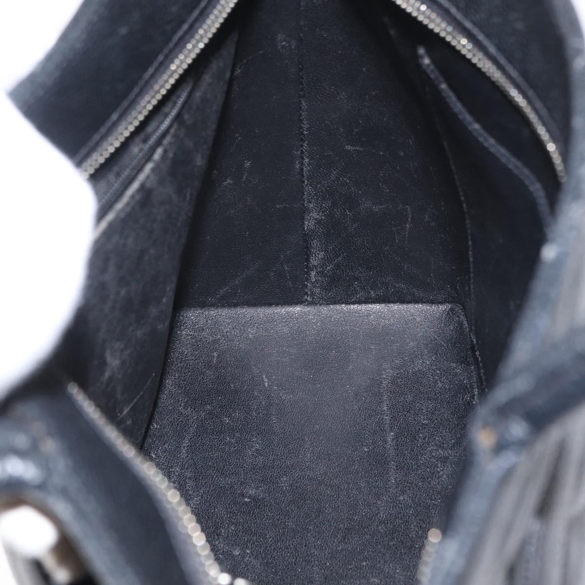 CHANEL Matelasse Reprint Tote Bag Caviar Skin Black CC Auth 168135
