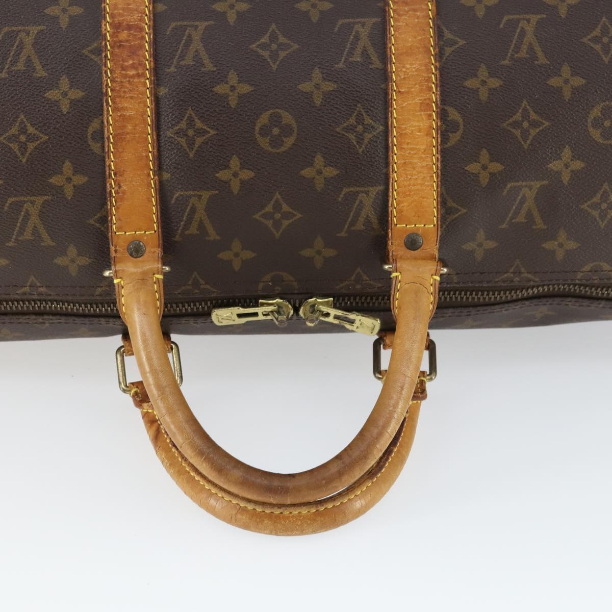 LOUIS VUITTON Monogram Keepall 50 Boston Bag M41426 LV Auth 168137