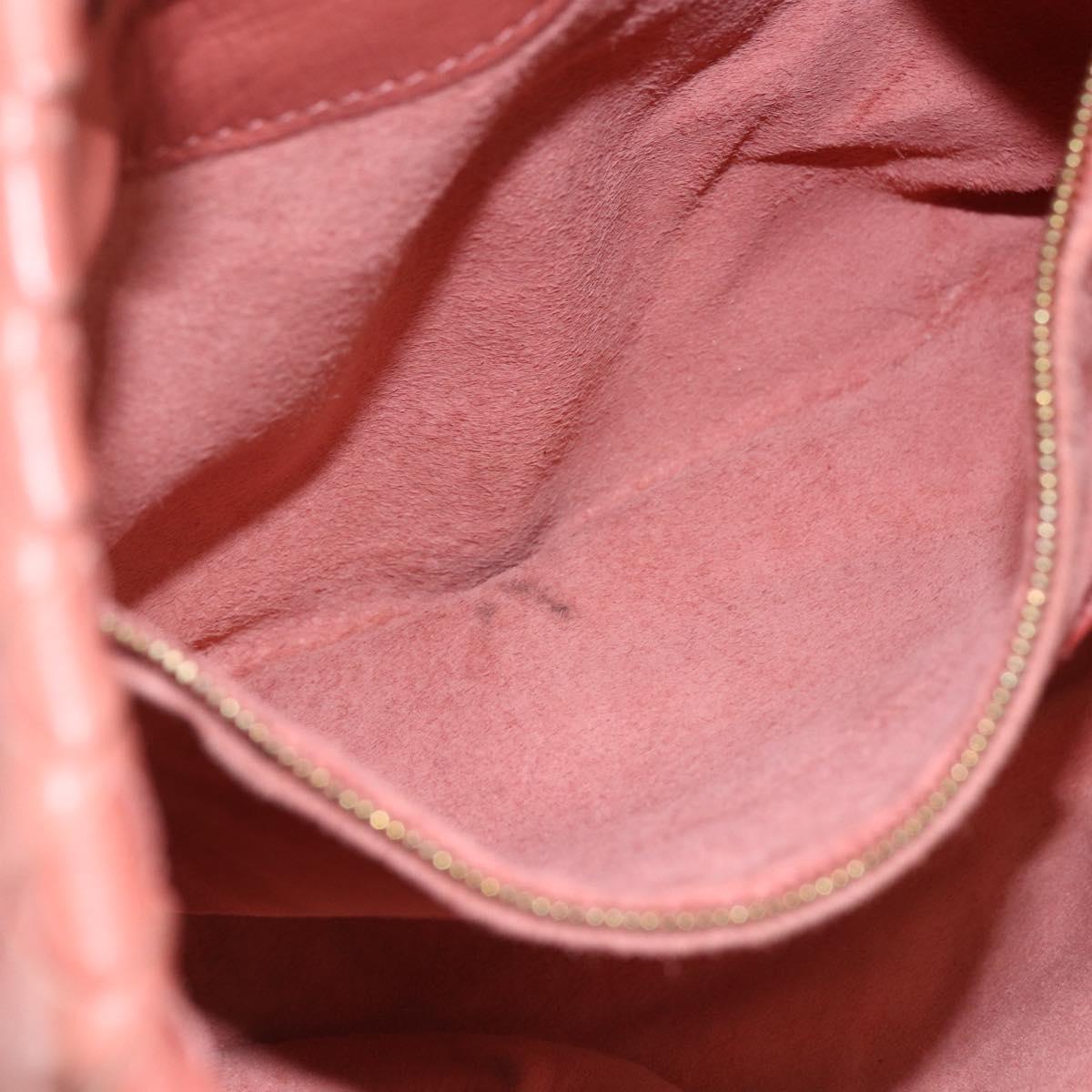 BOTTEGA VENETA INTRECCIATO Hand Bag Leather Pink Gold Auth 168147V