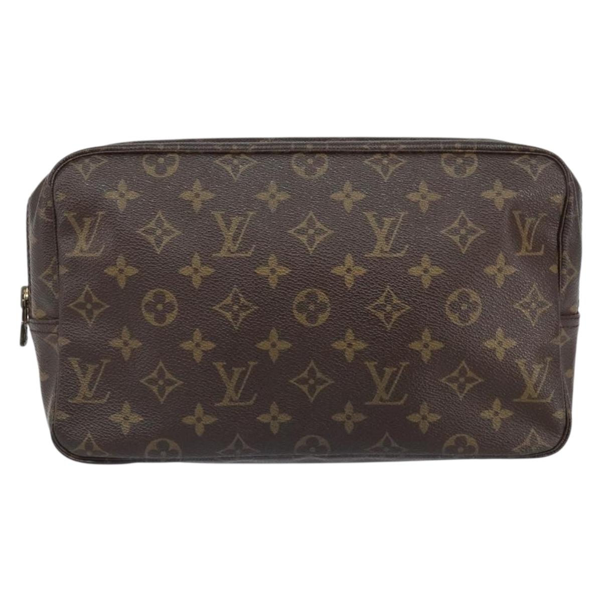 LOUIS VUITTON Monogram Trousse Toilette 28 Clutch Bag M47522 LV Auth 168157