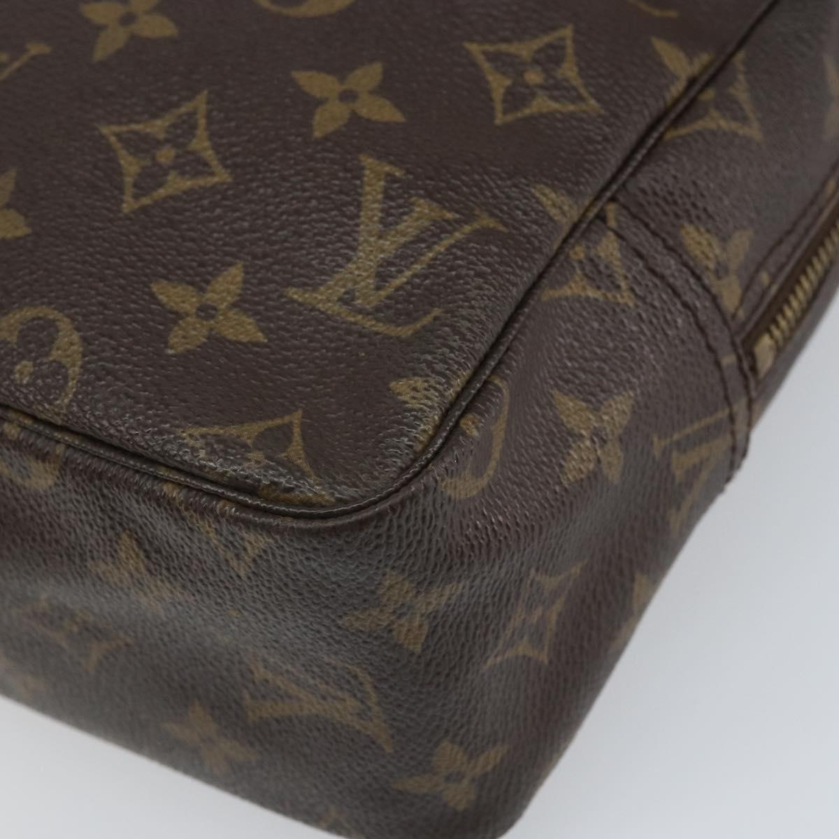 LOUIS VUITTON Monogram Trousse Toilette 28 Clutch Bag M47522 LV Auth 168157